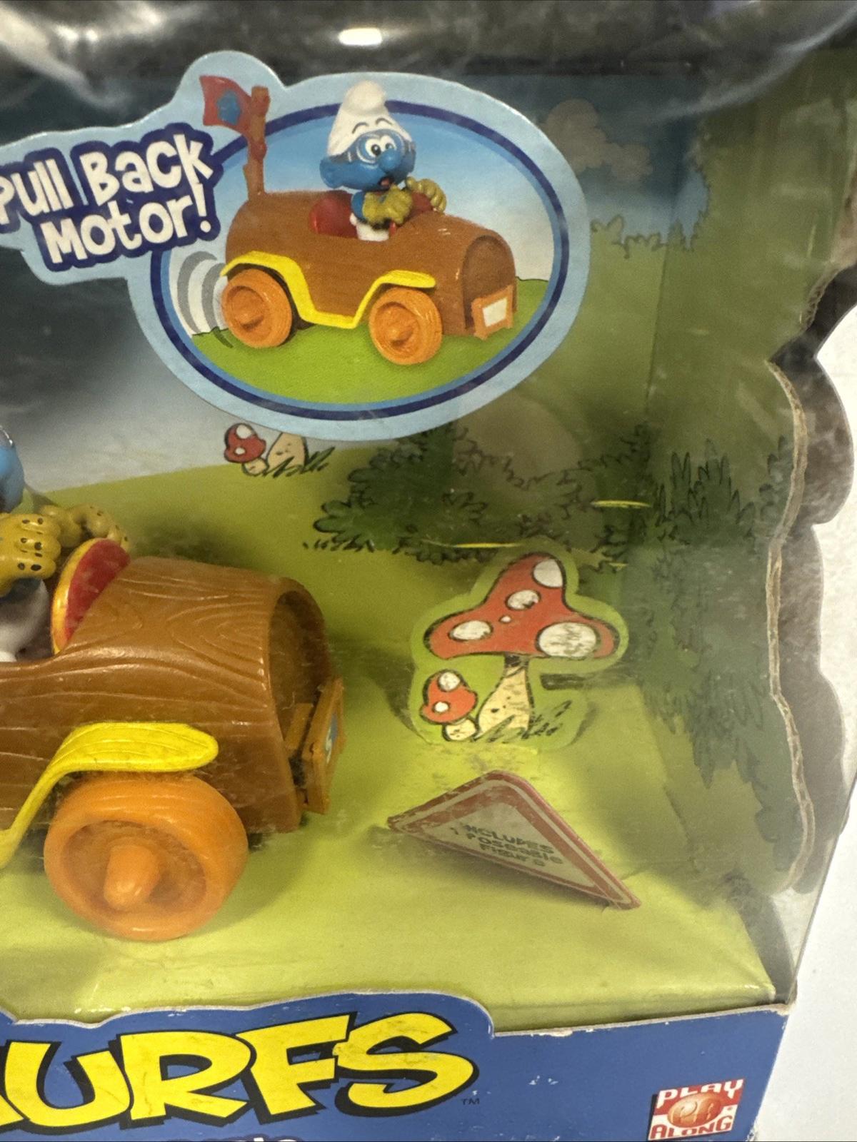 The Smurfs Pull Back Motor Car Smurf Vehicle Boxed
