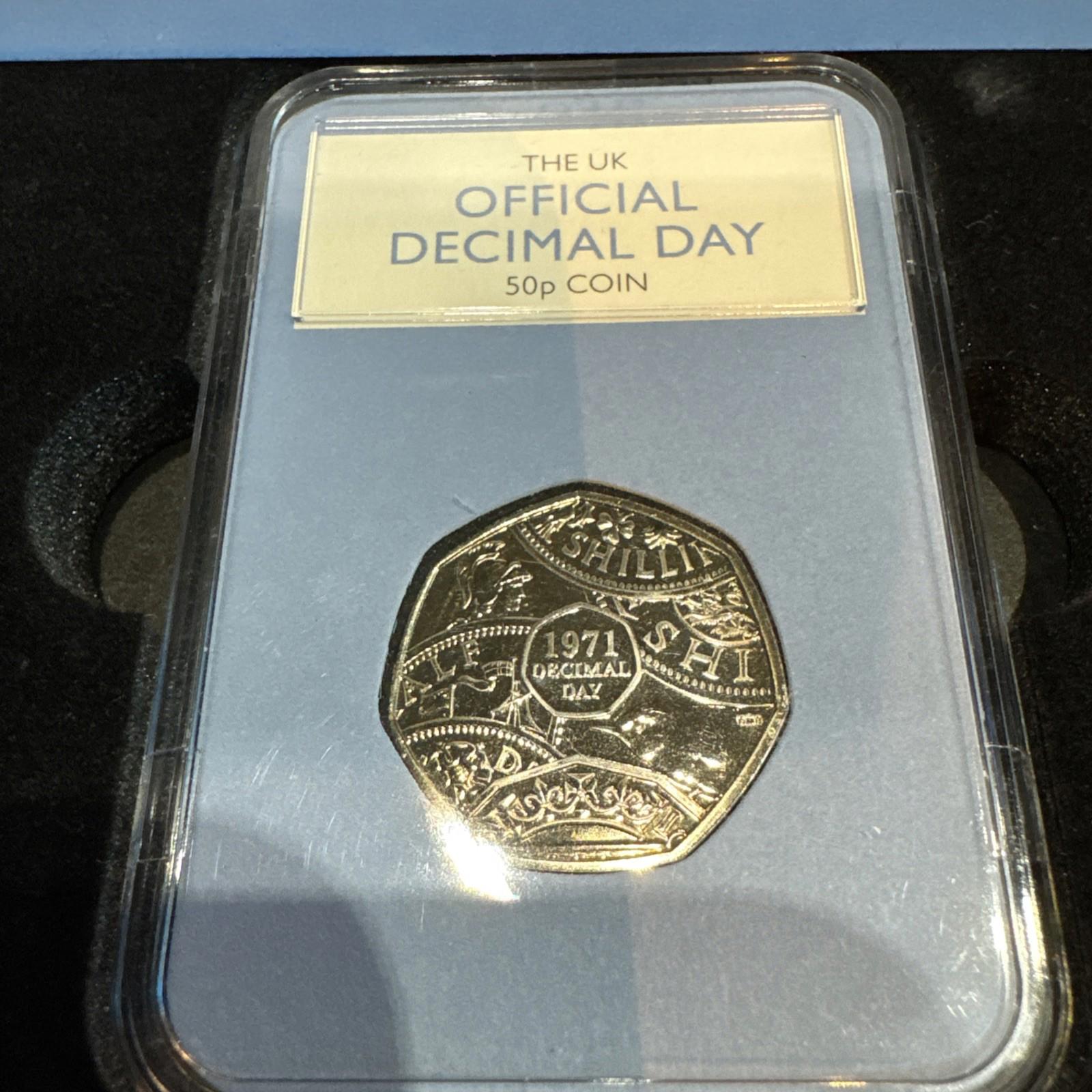 The Decimal Day 50p Capsule Edition Brilliant Uncirculated Coin