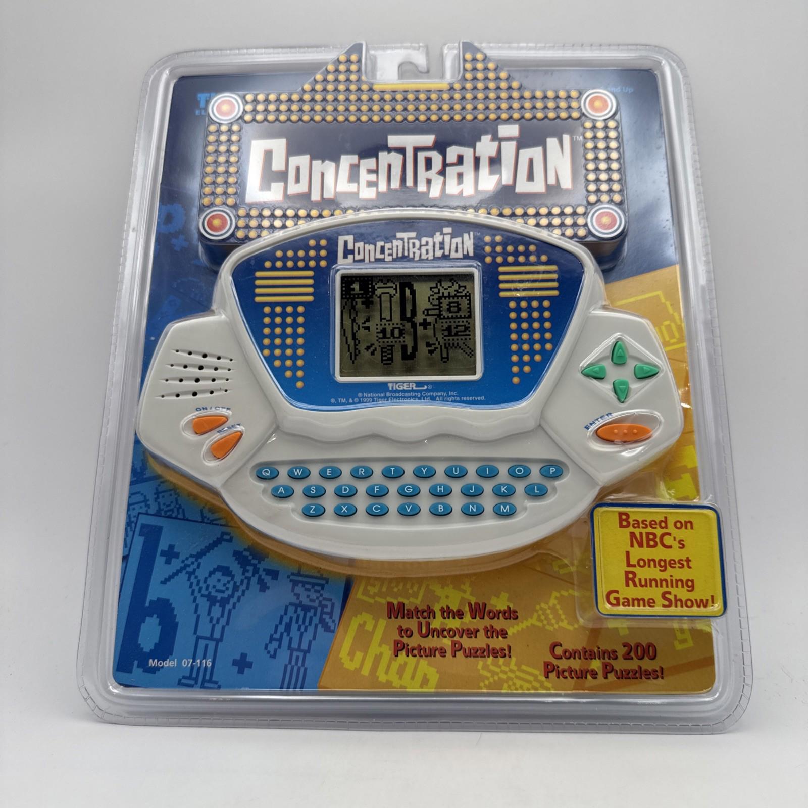 Vintage Tiger Electronic Handheld Game 'Concentation' Puzzle Game New Sealed