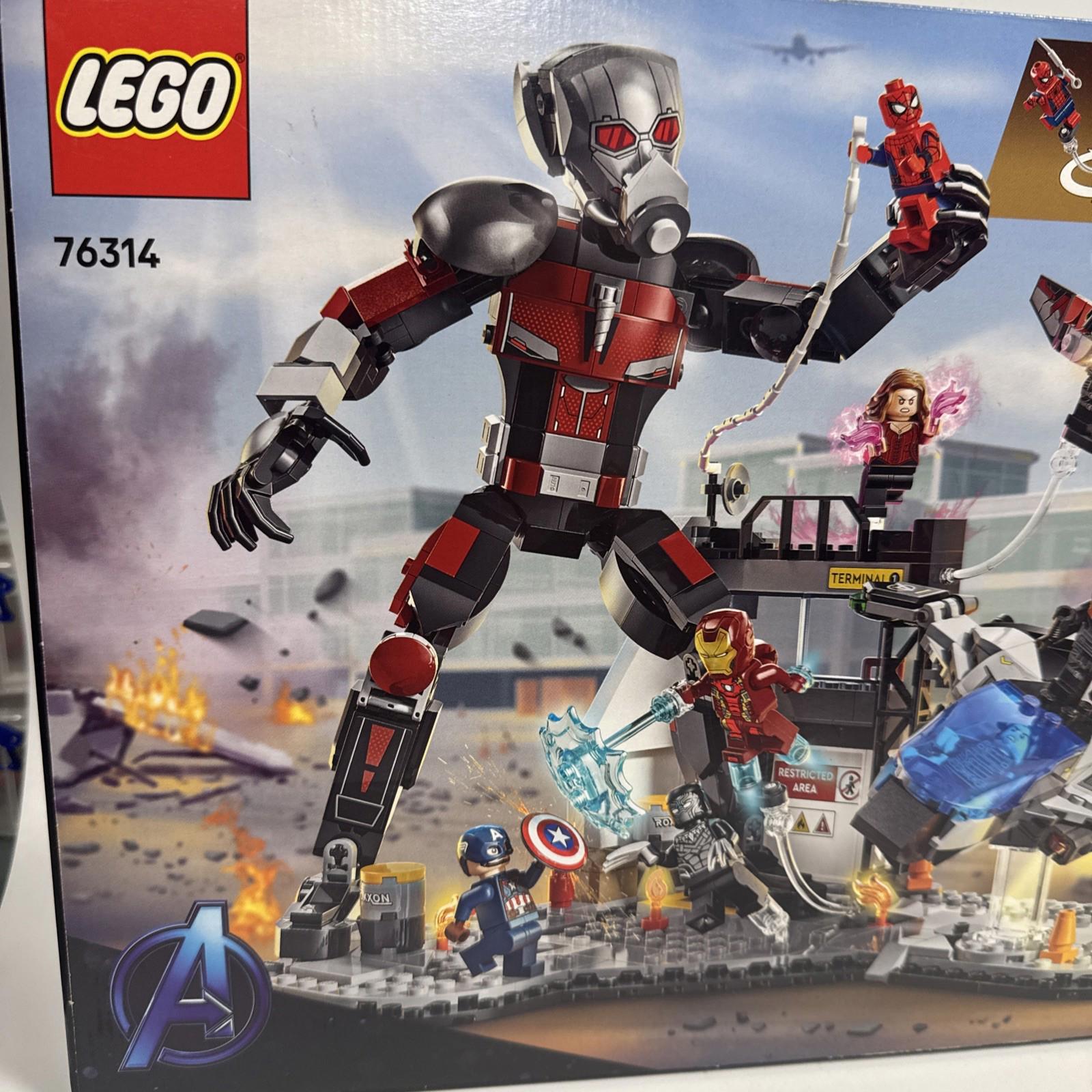LEGO Marvel 76314 Super Heroes Captain America: Civil War Action Battle - New