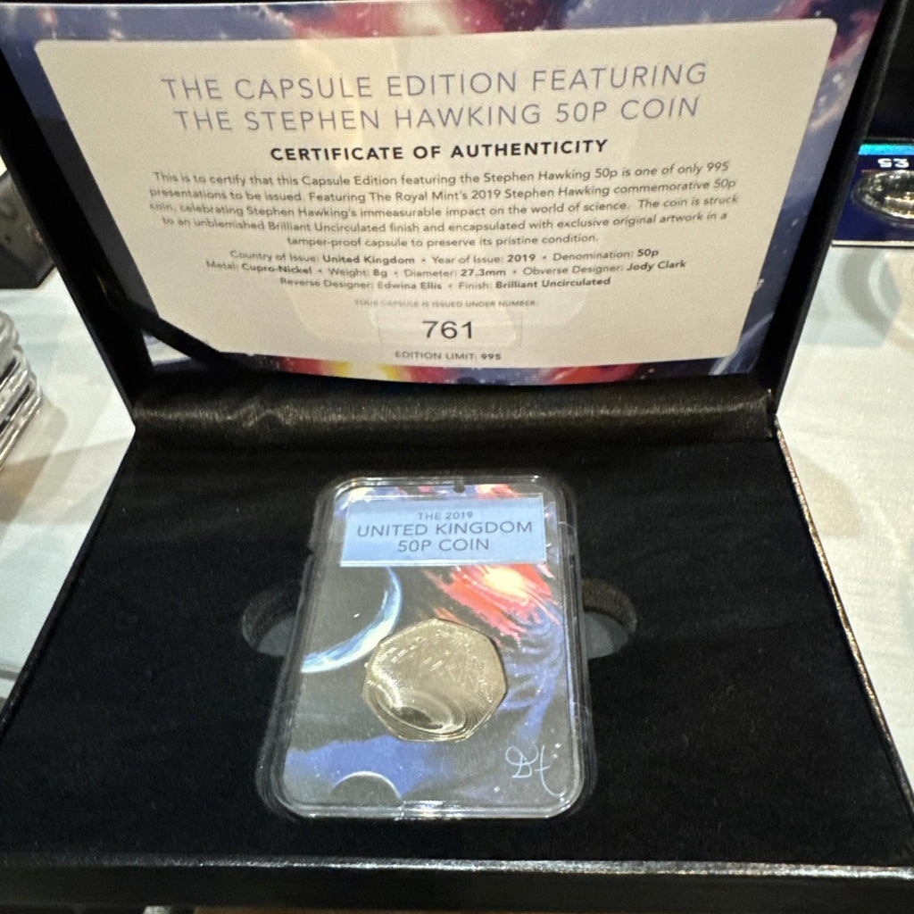 The Capsule Edition Featuring The Stephen Hawking 50p Coin BU