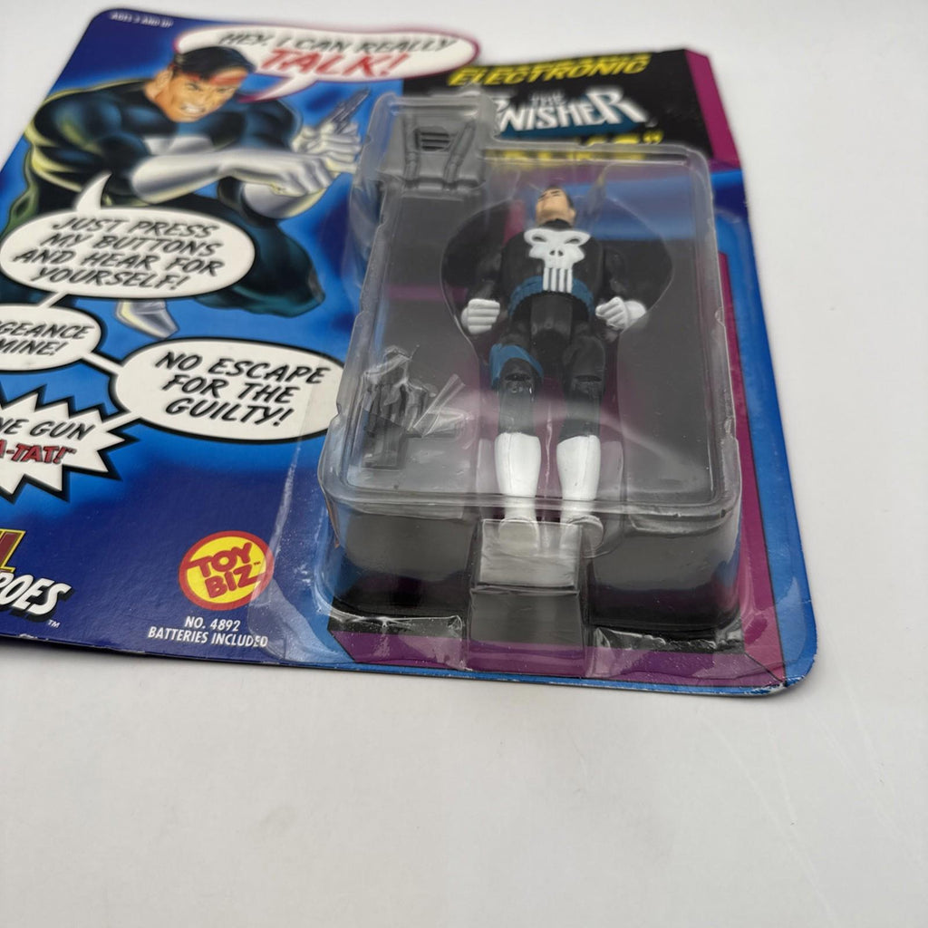 Marvel Electronic Super Heroes The Punisher Talks Carded 1991 Toy Biz