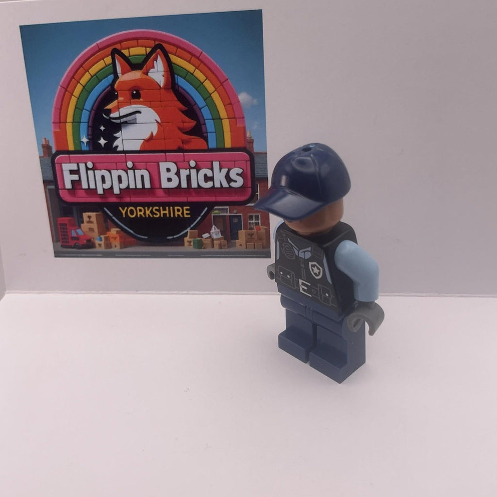 Lego Mini Figure SH 1076 - Male Security Guard - New & Genuine From Set 76300