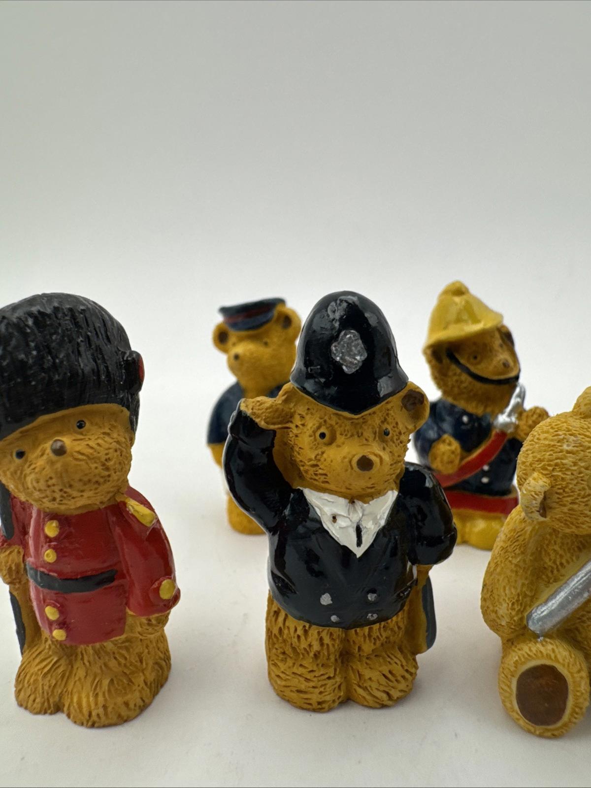 7 X Vintage R&R Hill London Bears Upcott Collection Hand Painted VGC