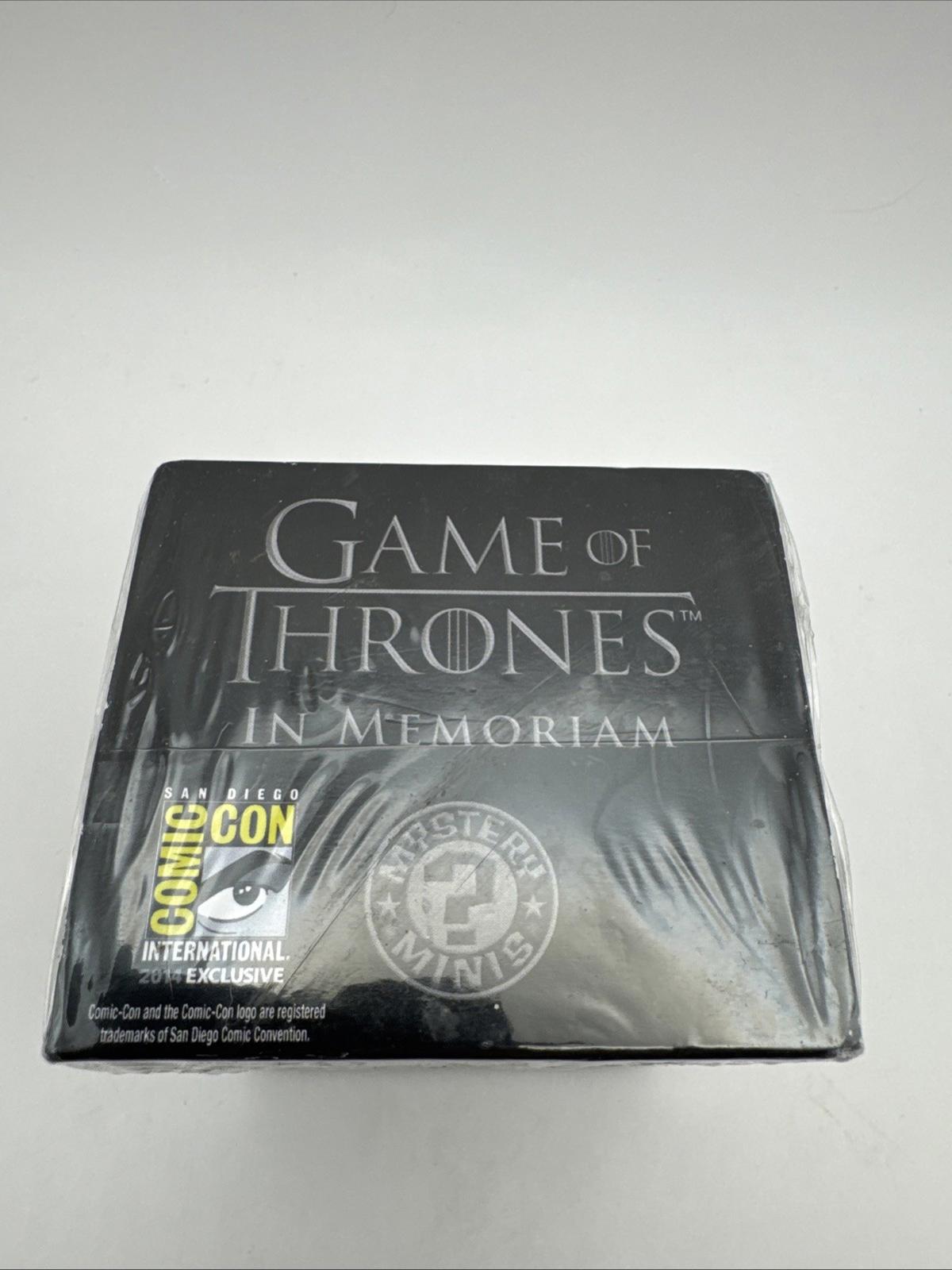 New Funko Mystery Minis Game of Thrones In Memoriam comic con 2014 figure