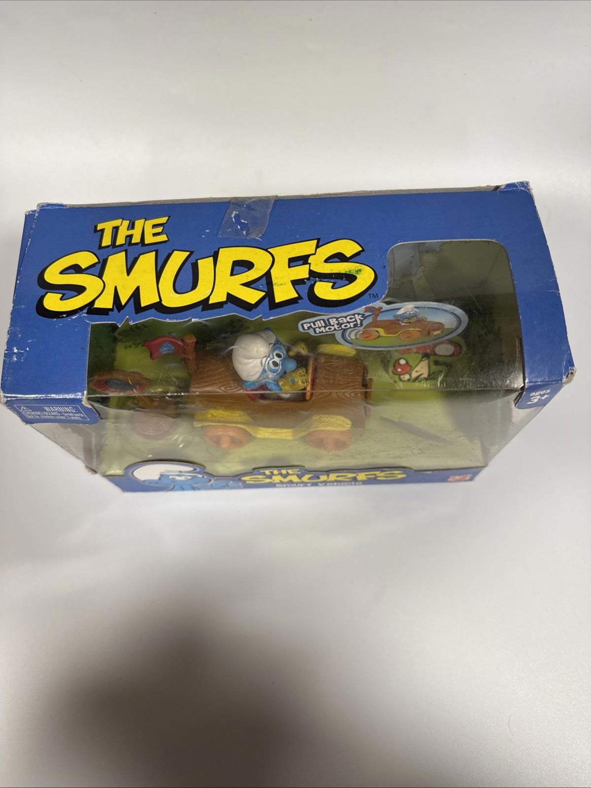 The Smurfs Pull Back Motor Car Smurf Vehicle Boxed