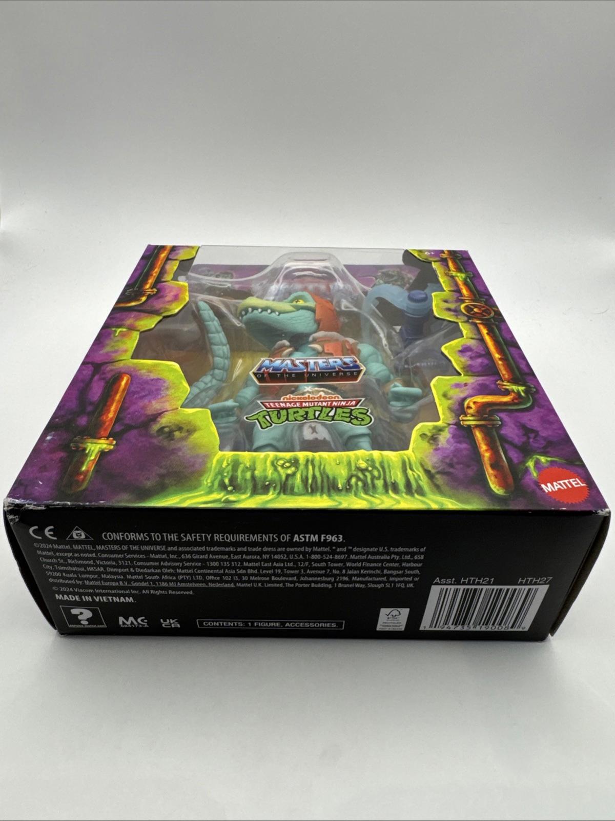 MOTU x TMNT Turtles of Grayskull Leatherhead Deluxe Action Figure Mattel He Man