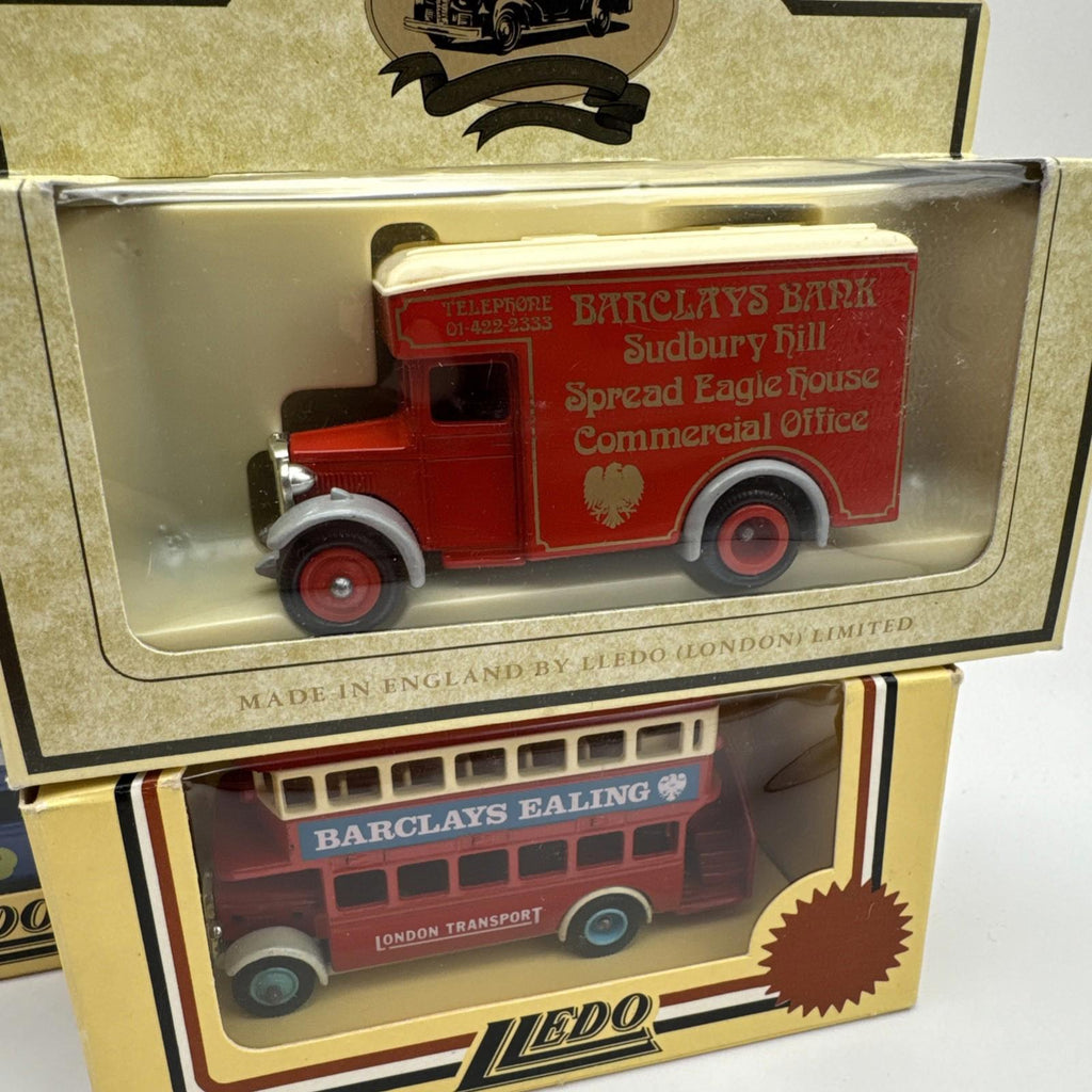 Lledo Promotional Models Barclays Bank X 7 Vehicles Boxed VGC Collectible