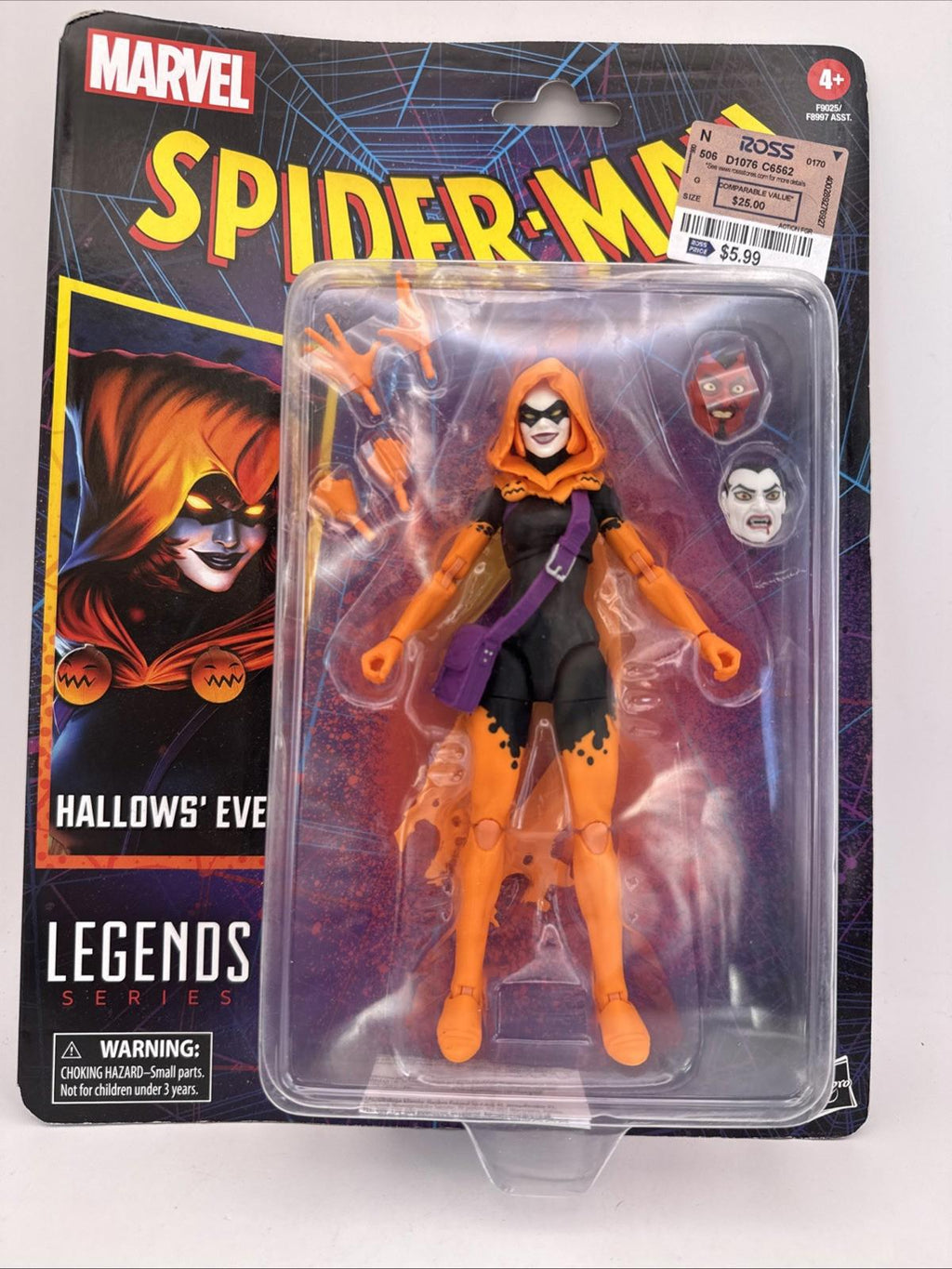 Marvel Legends 6" Spider Man Retro Wave 4 Hallows' Eve Action Figure