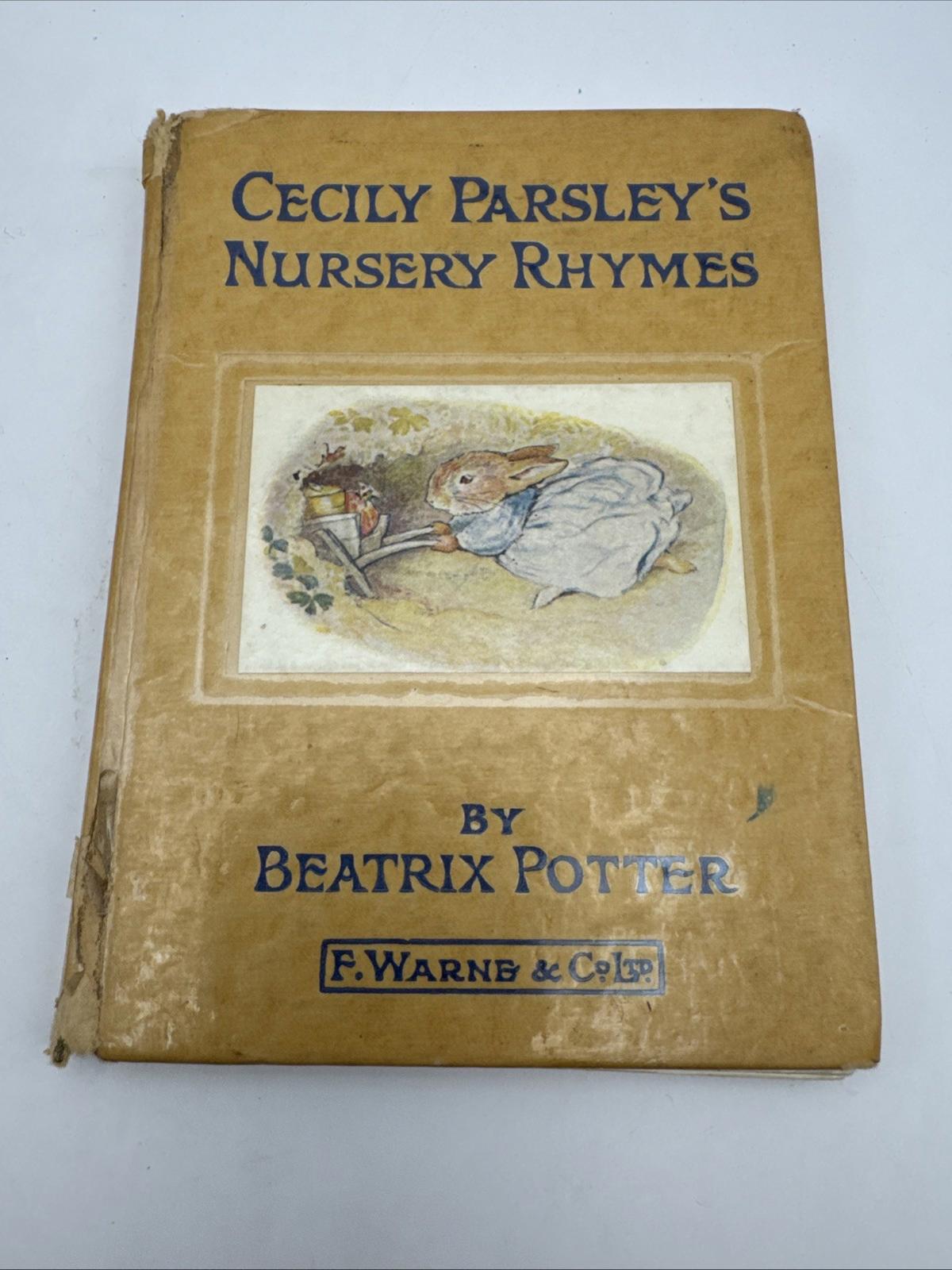 Beatrix Potter Collection Of 4 Hardback Vintage Books F.Warne & Co 1960’s Rare