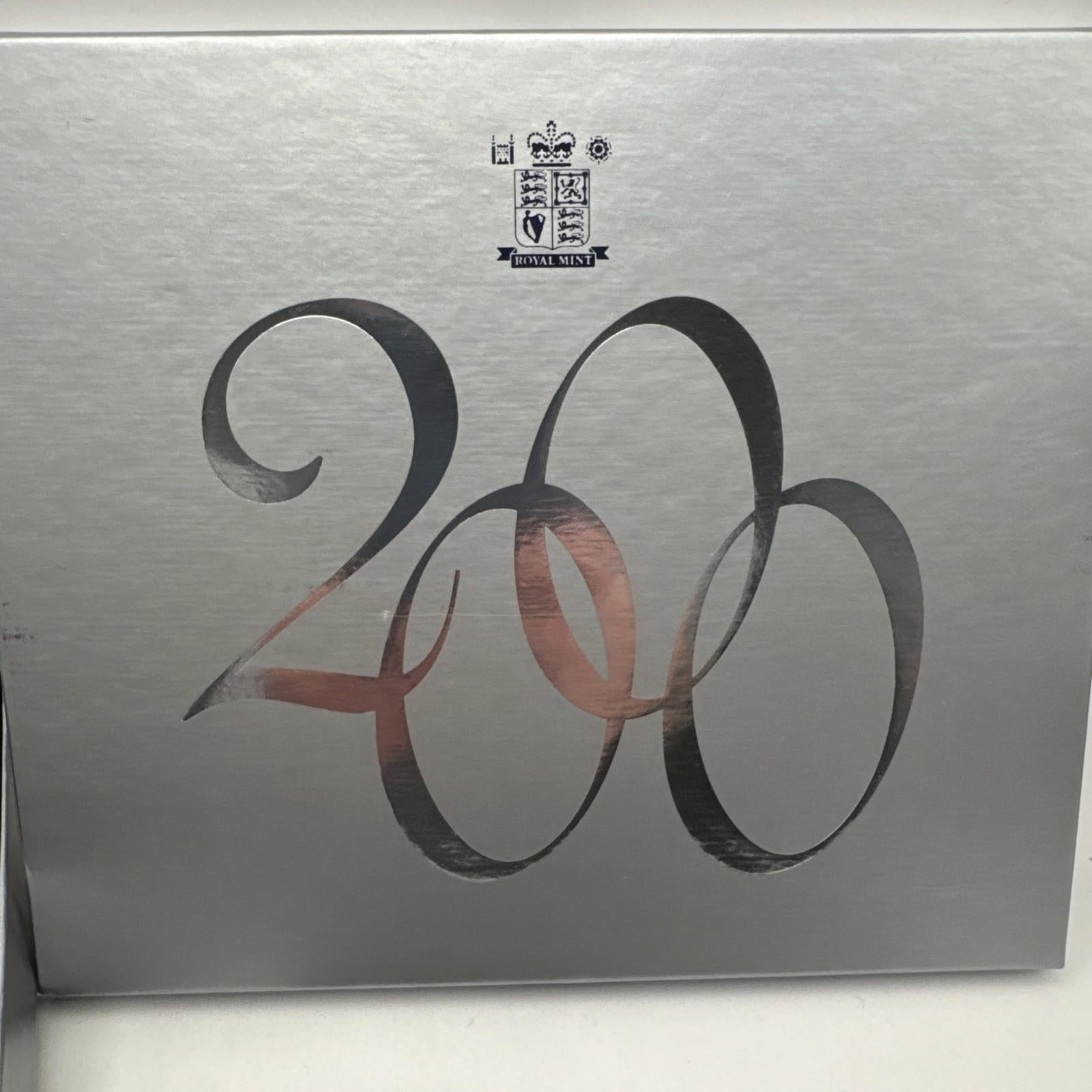 2000 Royal Mint United Kingdom Proof Coin Set Excellent Condition