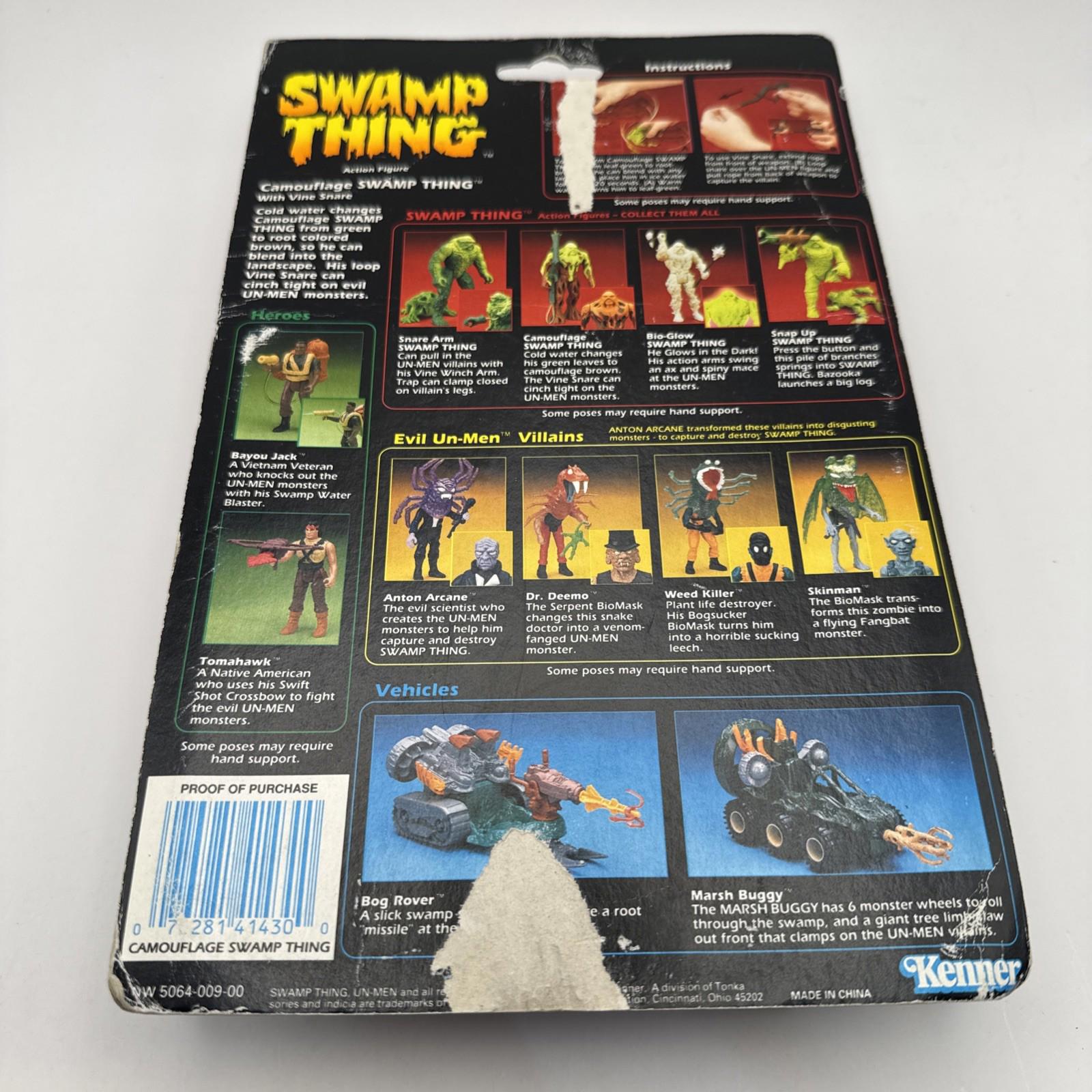 Kenner 1990 Swamp Thing Camouflage Swamp Thing With Vine Snare Vintage