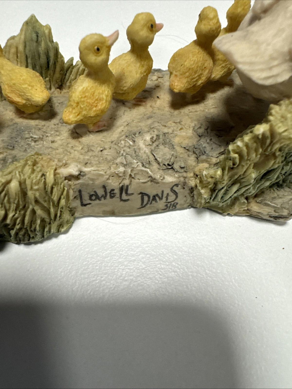 Vintage Signed 1982 Lowell Davis Ducks Figurine- Out of Step RFD Scotland Schmid