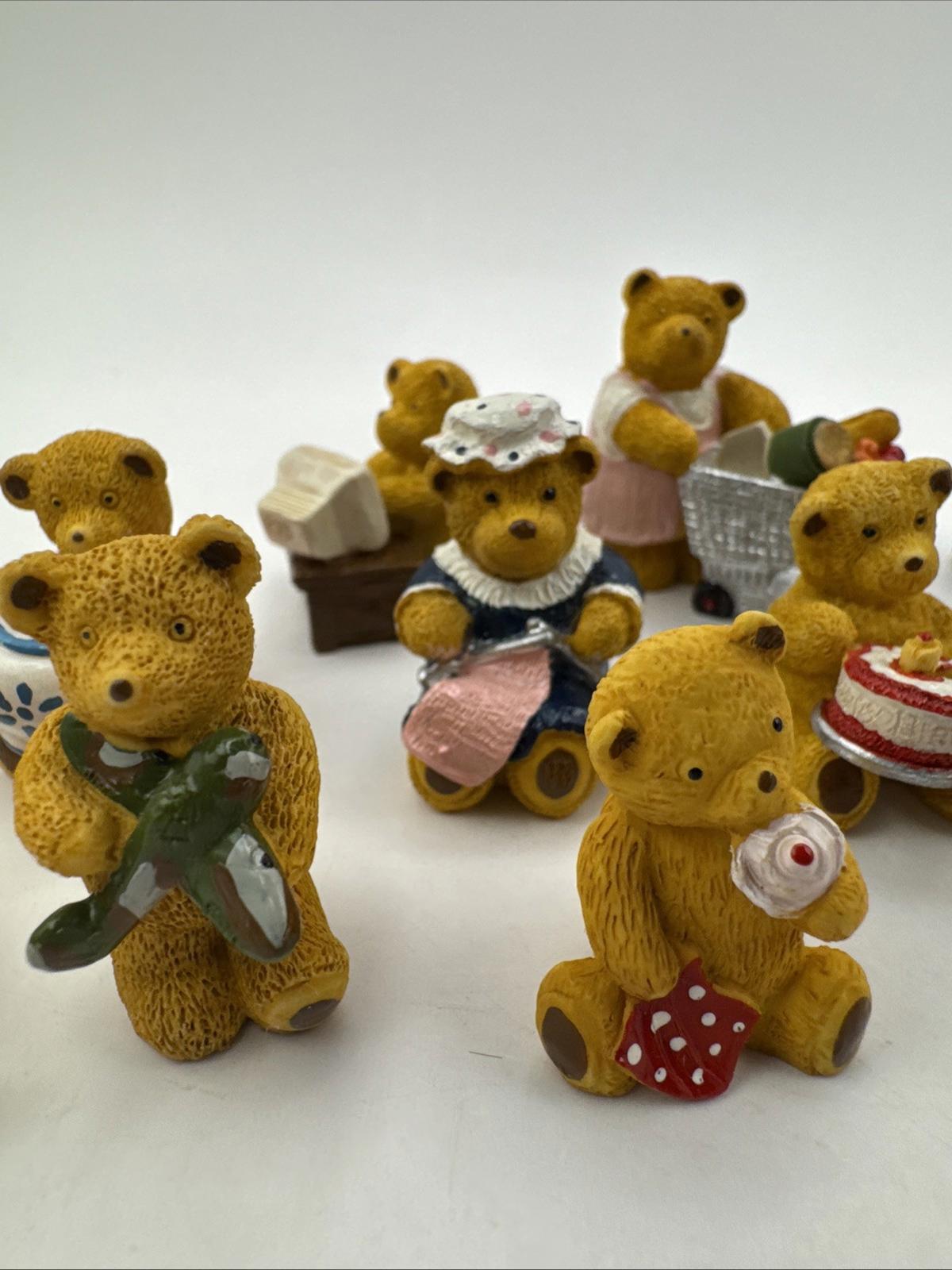 13 x Vintage R&R Hill Bears Upcott Collection Hand Painted VGC Box 7