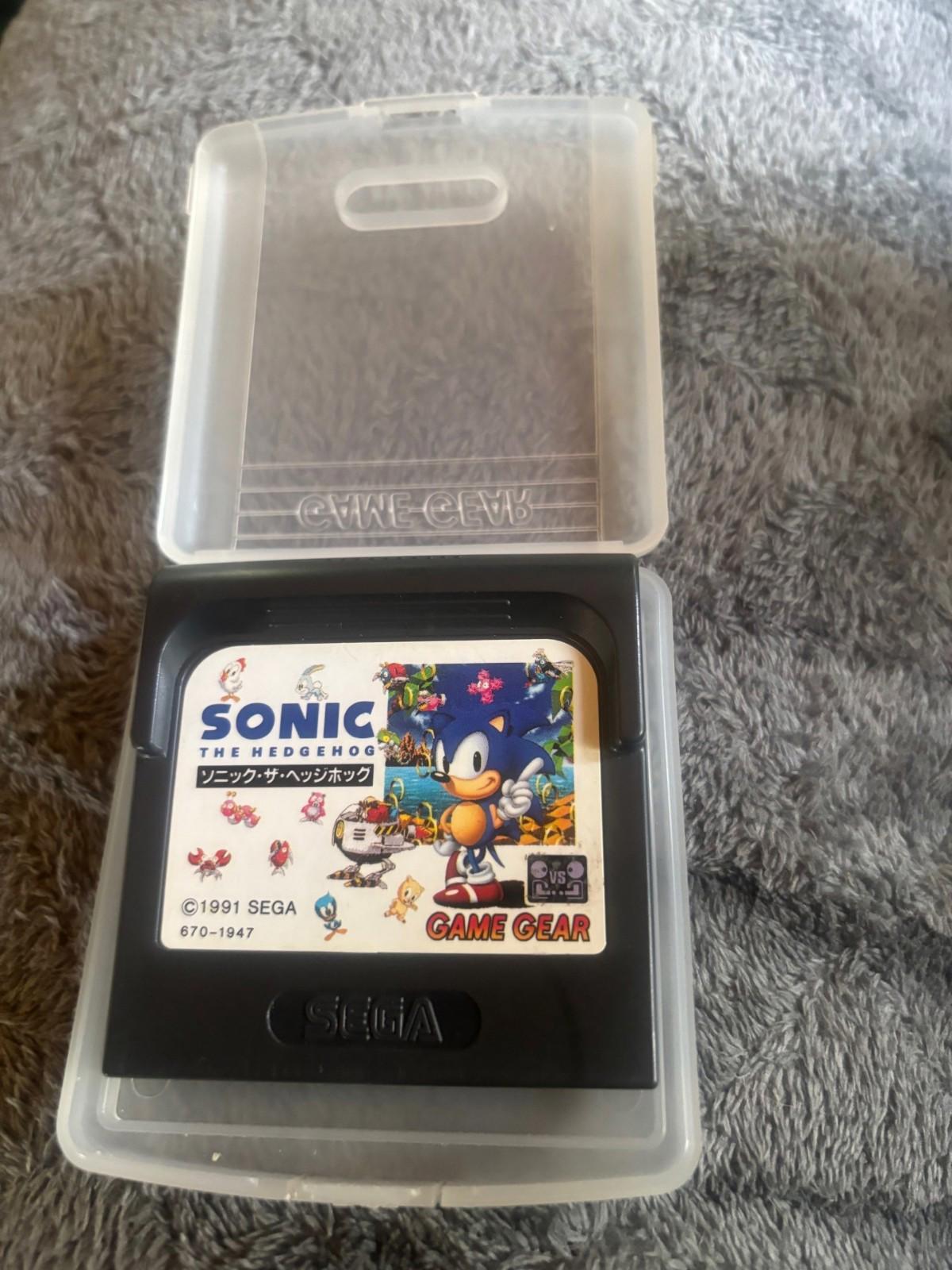 Sonic the Hedgehog Sega Game Gear Japanese in case - used