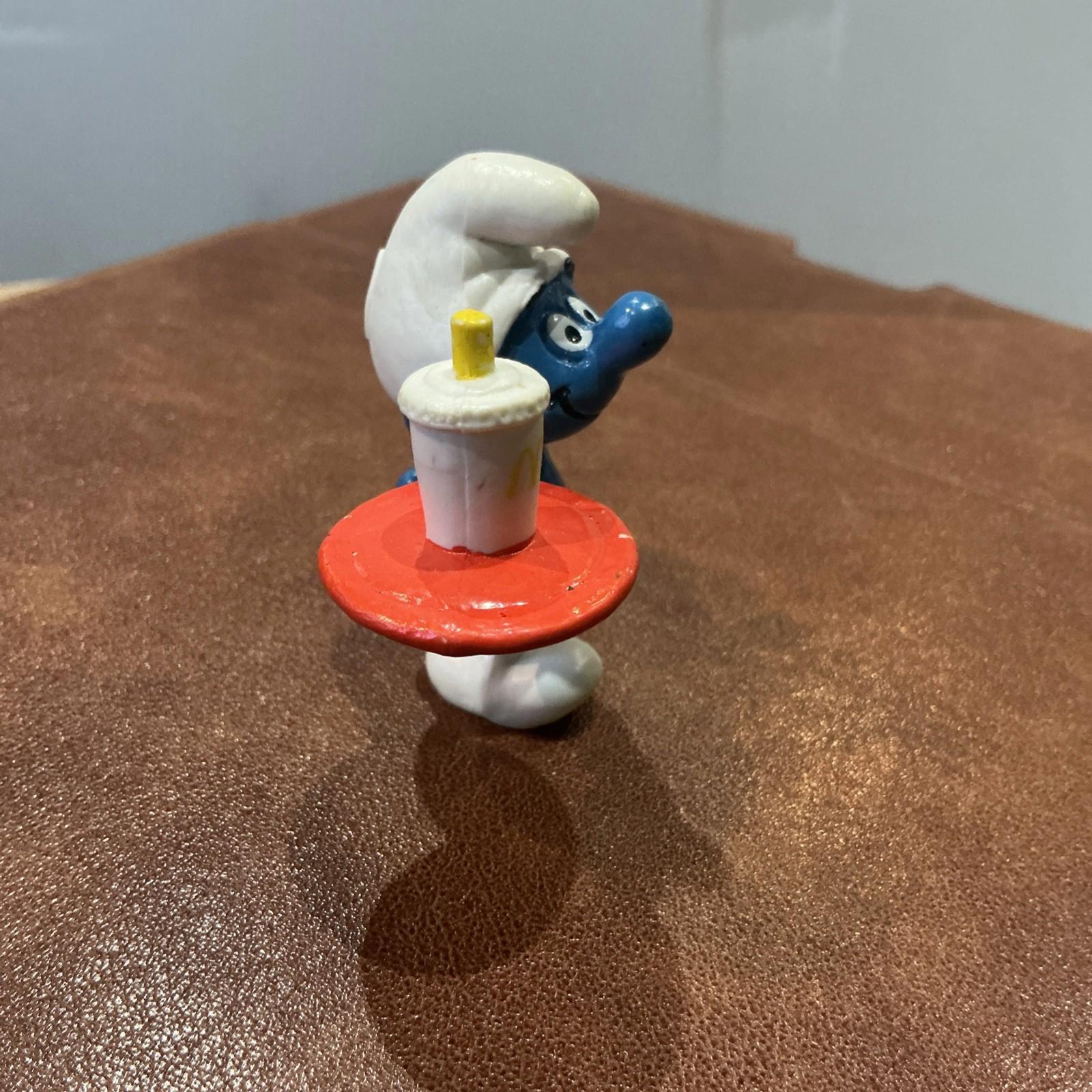 1996 McDonald's Vintage Waiter Smurf Collectable SM044