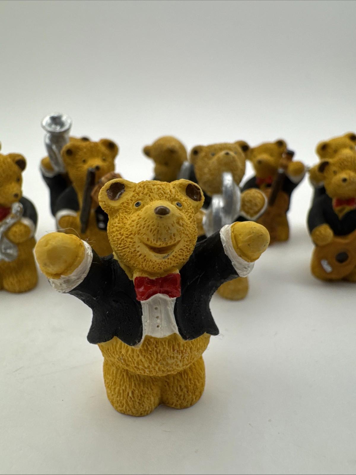 11 X Vintage R&R Hill Bears Musical Band Upcott Collection Hand Painted VGC Box5