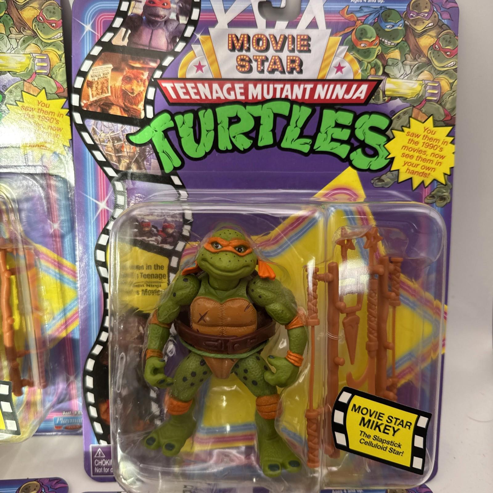 Teenage mutant ninja turtles TMNT Movie Star 4  Action Figures Boxed In Outer