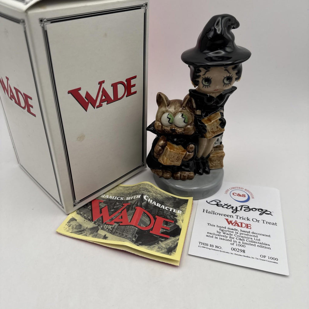 Wade Betty Boop Halloween Trick Or Treat Mint Condition Boxed COA