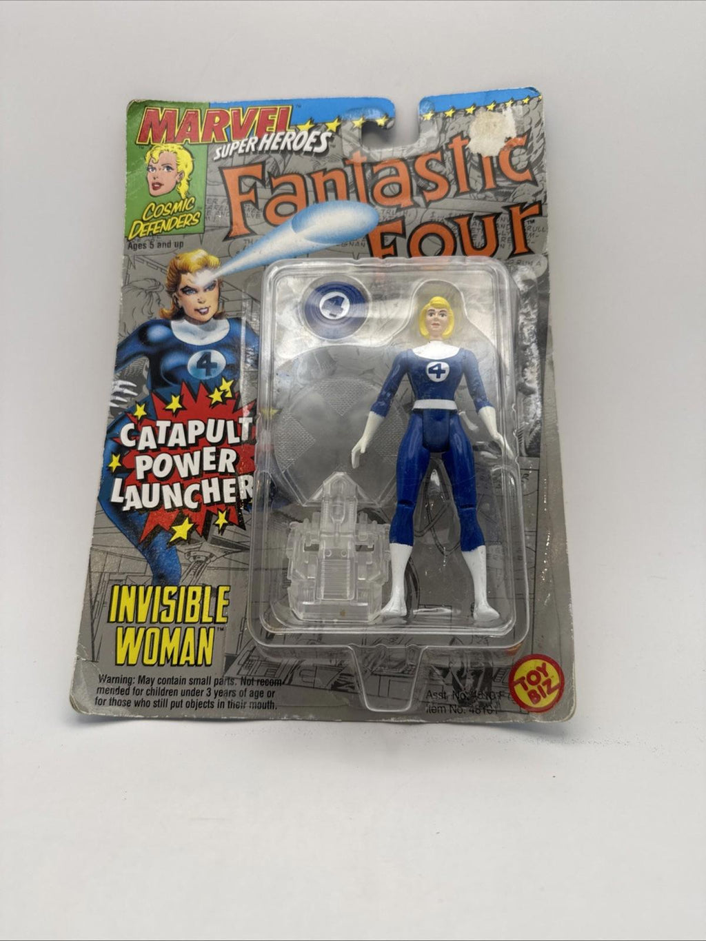 ToyBiz Marvel Fantastic 4 Power Blast Invisible Woman Figure 1994 Vintage