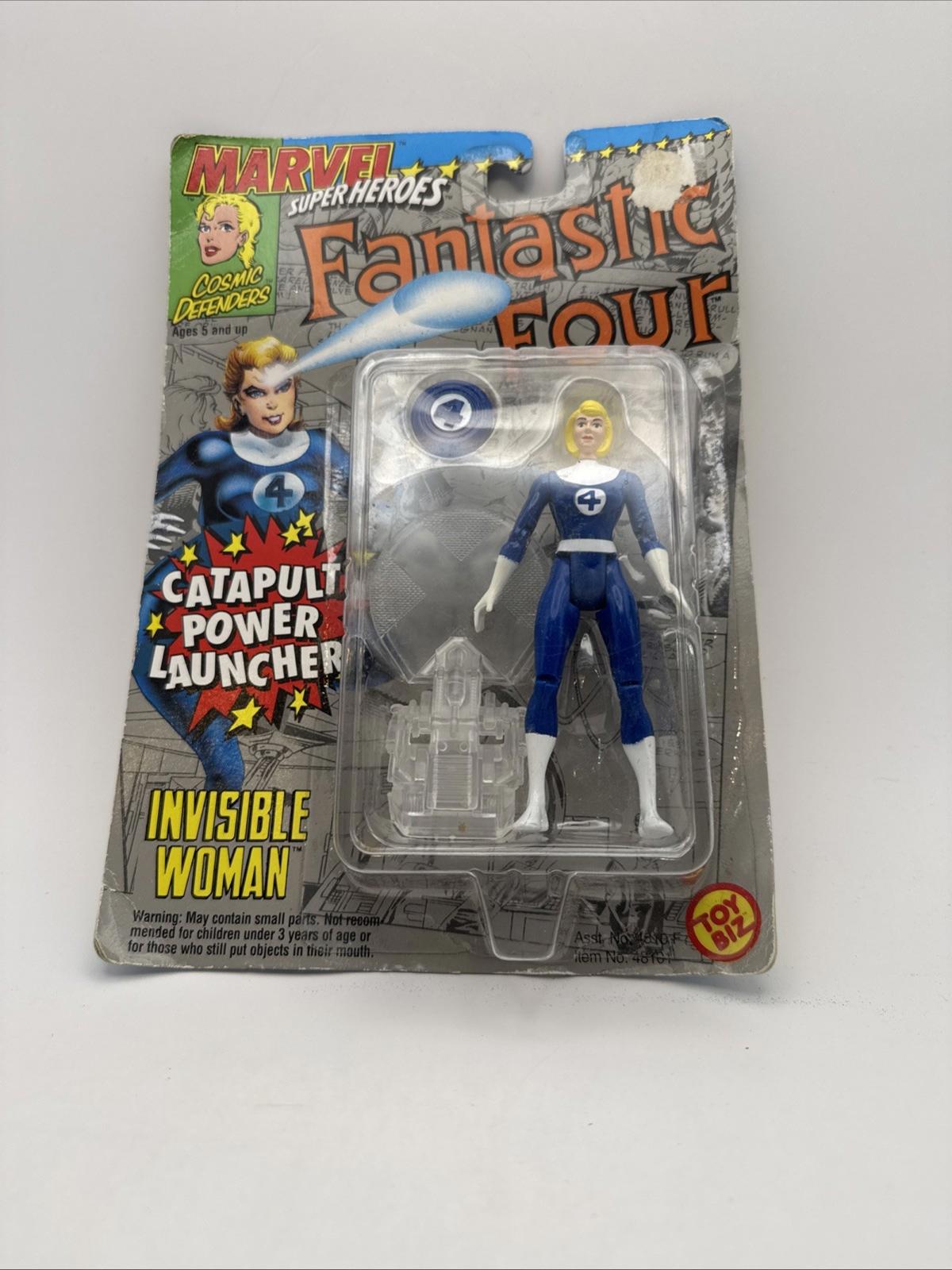 ToyBiz Marvel Fantastic 4 Power Blast Invisible Woman Figure 1994 Vintage