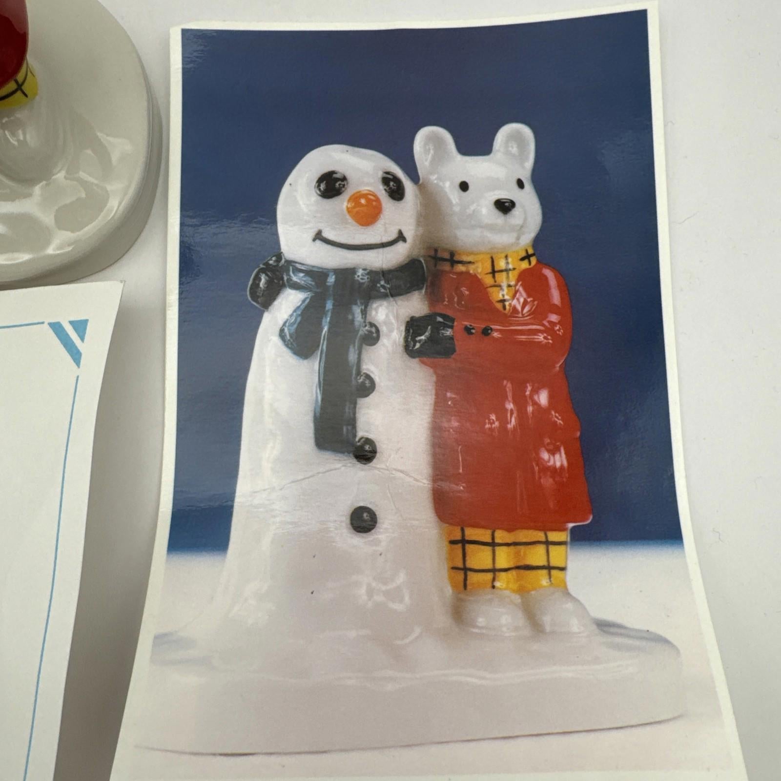 Camtrak Childhood Favourites by Wade No. 4 Rupert & the Snowman Limited Ed COA
