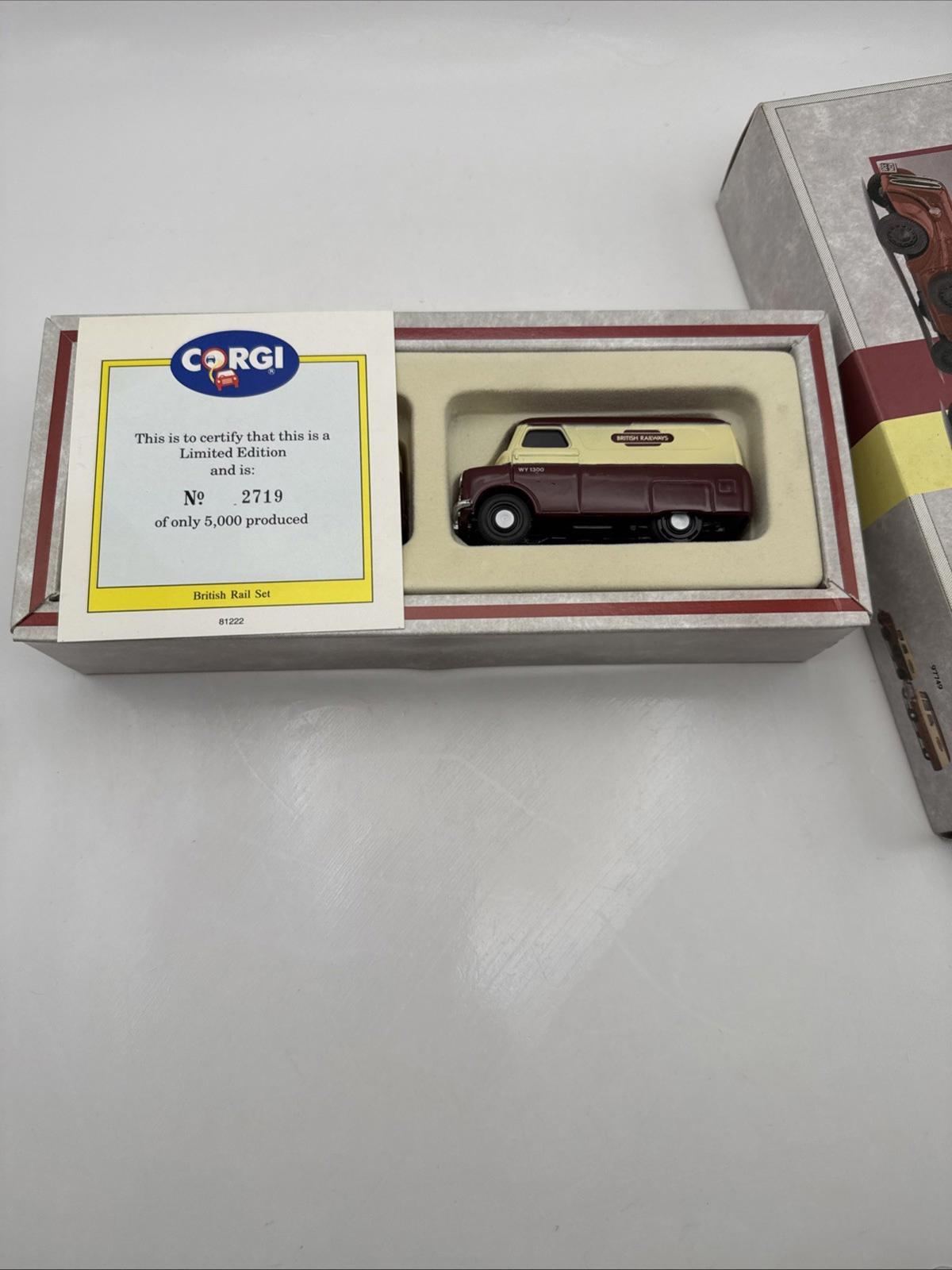 Corgi British Rail Set 1Ford Popular Van &1 Bedford CA Van Boxed New
