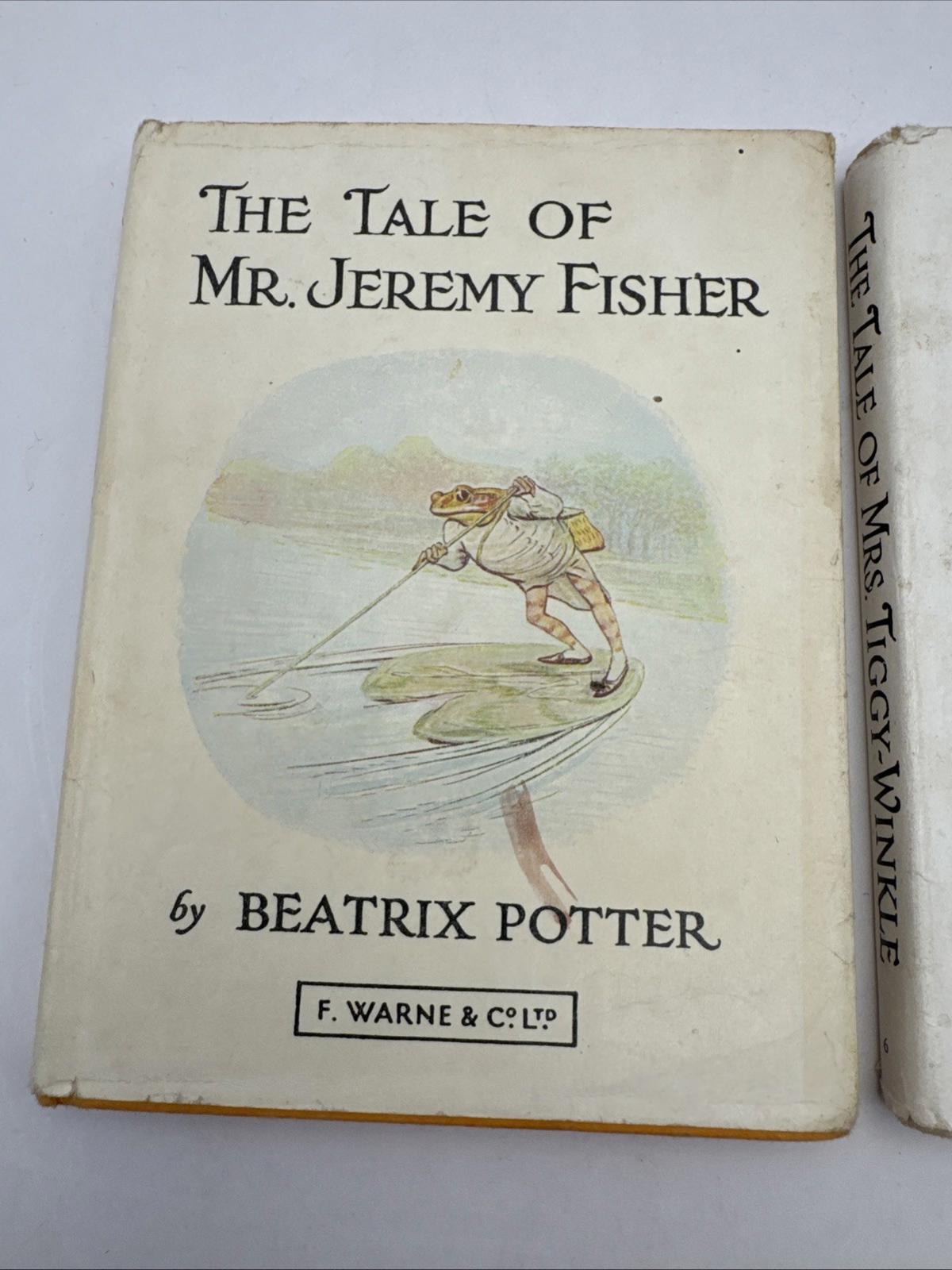 Beatrix Potter Book Bundle – Mrs. Tiggy-Winkle & Mr Jeremy Fisher 1987