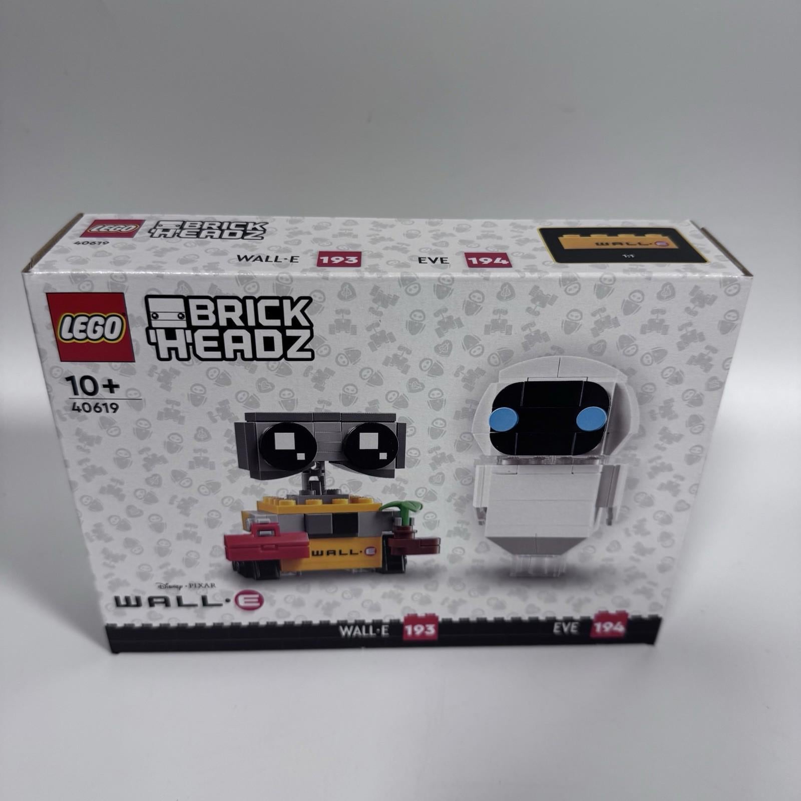 LEGO Disney Pixar: Brickheadz Eve and Wall.E (40619) - Brand New & Sealed