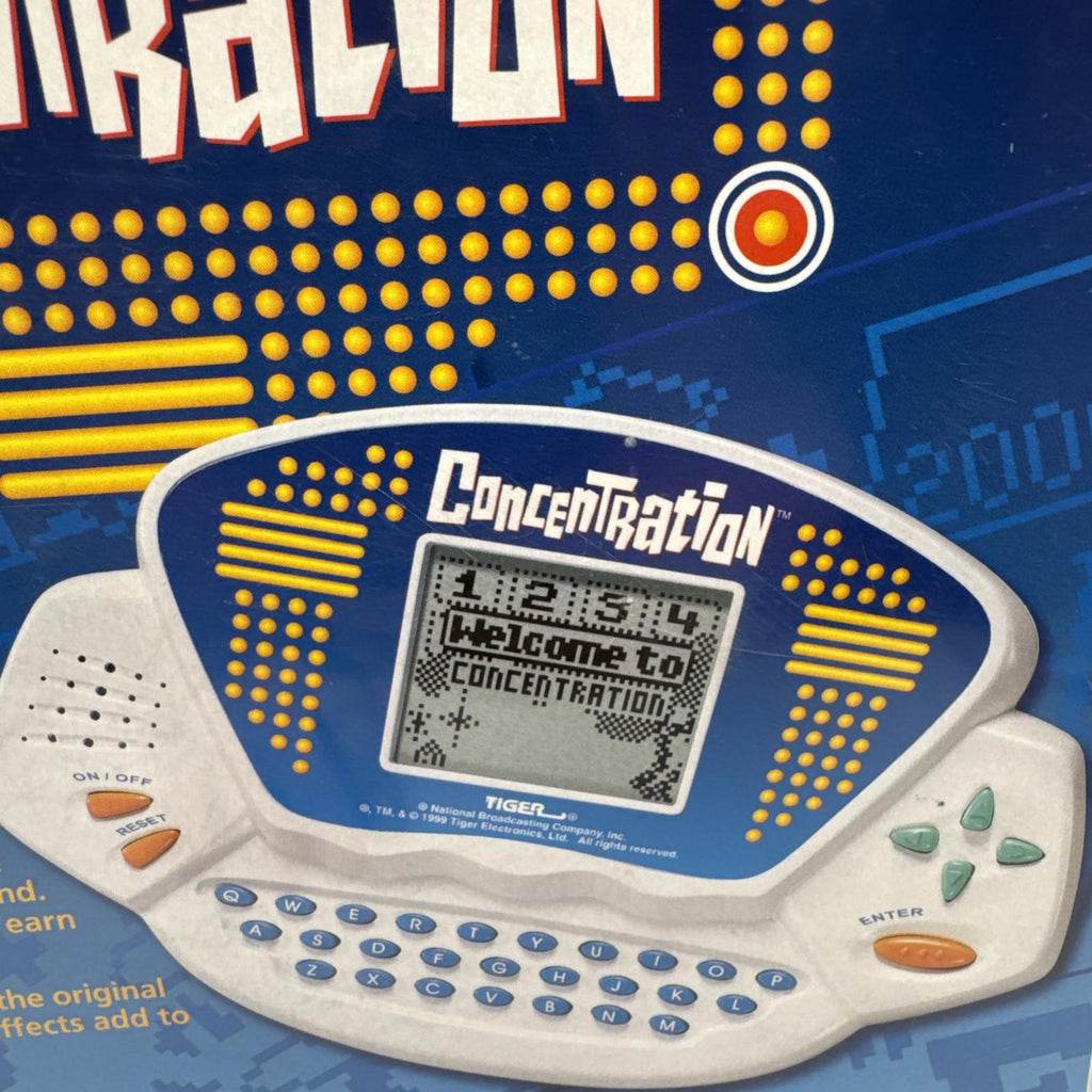 Vintage Tiger Electronic Handheld Game 'Concentation' Puzzle Game New Sealed