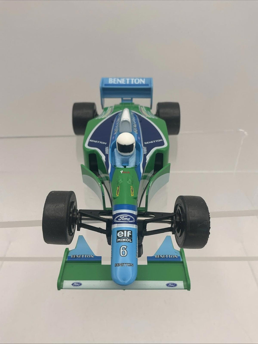 Scalextric 1/32 Scale Slotcar C237 Ford Benetton B193 #6 1994 White Helmet Mint