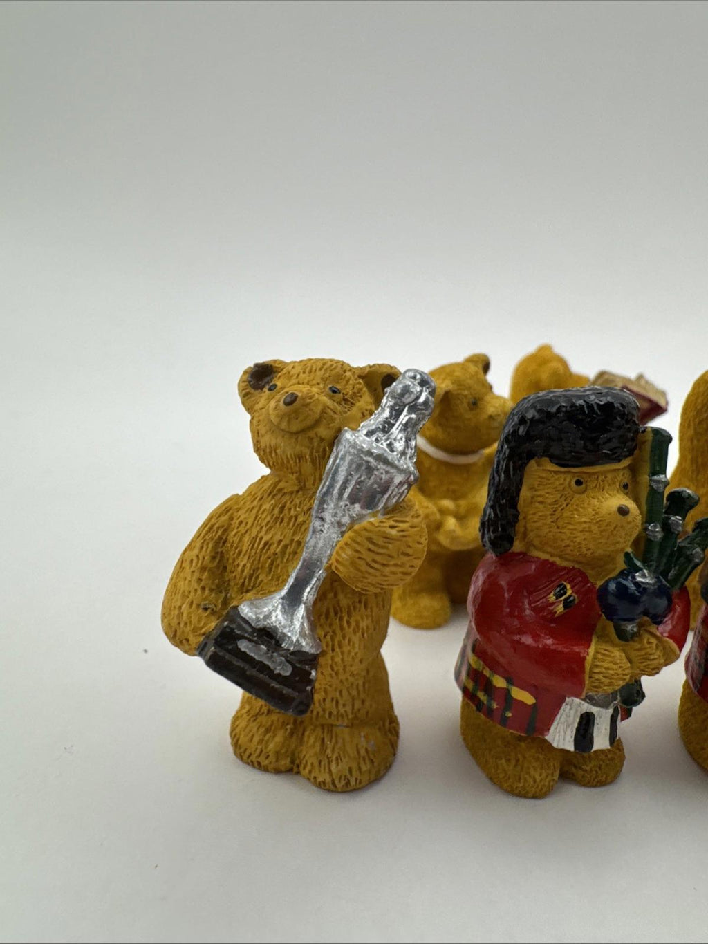 12 x Vintage R&R Hill Bears 3cm Upcott Collection Hand Painted VGC Box 6