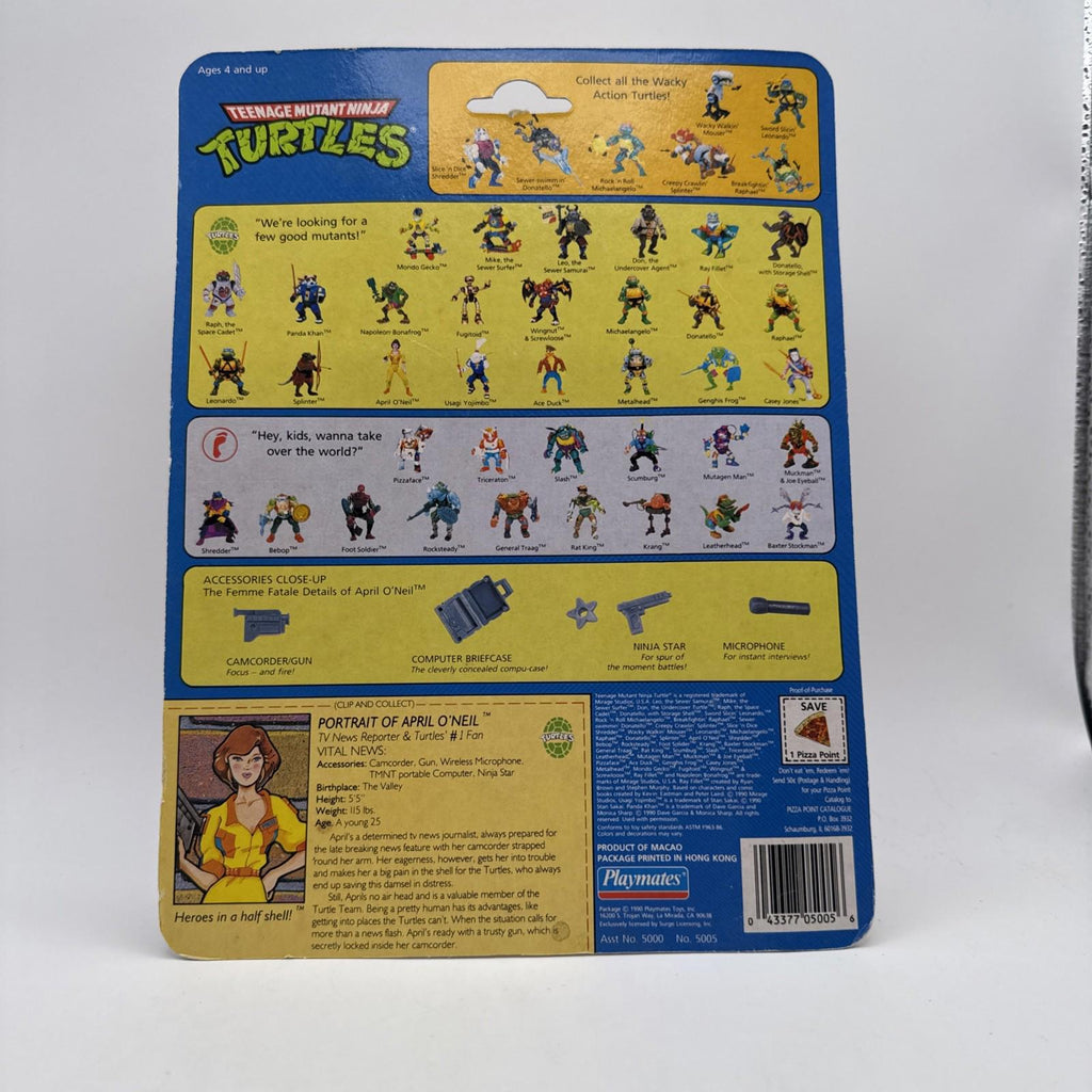Vintage Teenage Mutant Ninja Turtles April O'Neil Toy Figure TMNT 1990 MOC
