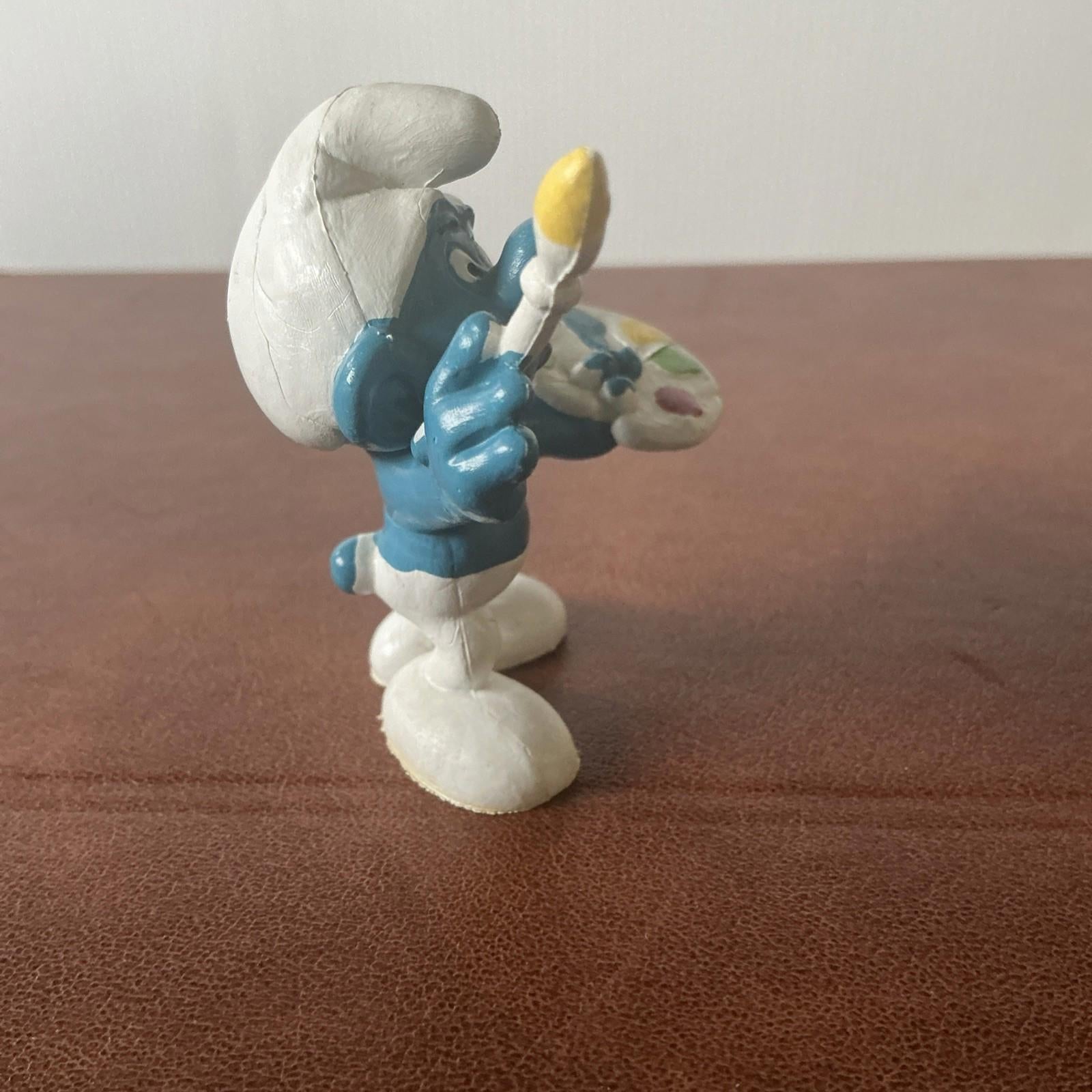 Vintage Artist Smurf 20045 Collectable VGC SM002