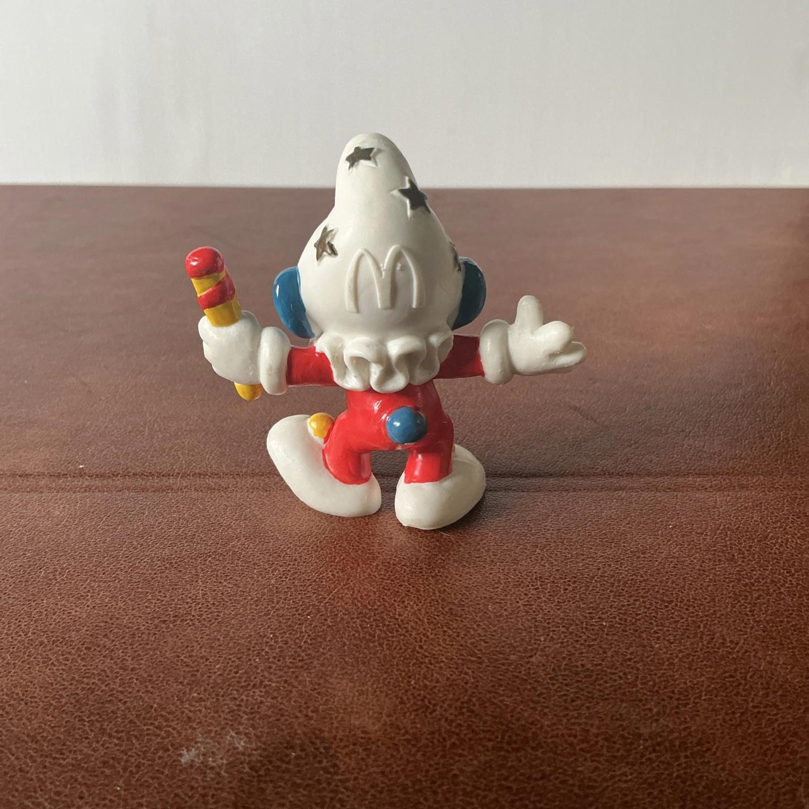 Vintage 1996 McDonalds Clown Smurf Peyo 1996 Excellent Condition SM012