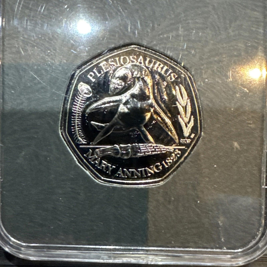 The Plesiosaurus 50p Brilliant Uncirculated Coin In Capsule