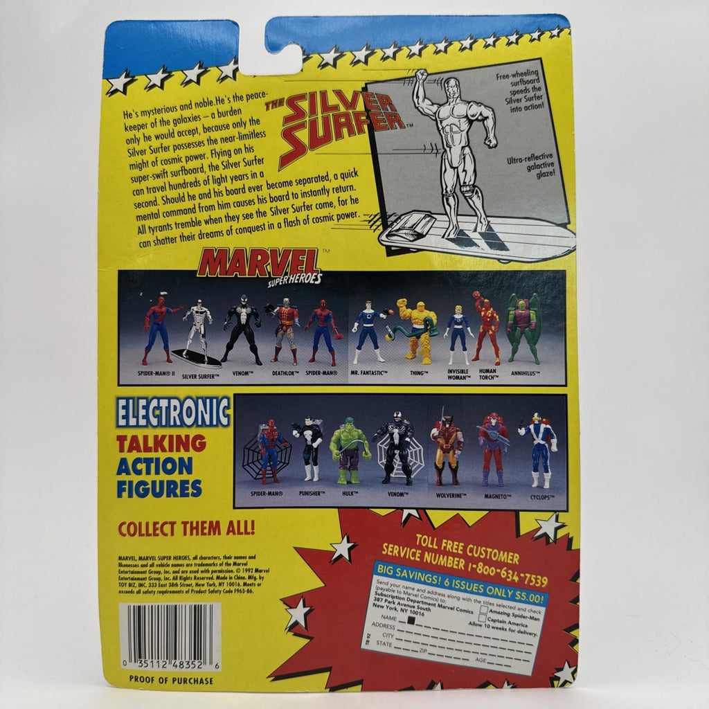 ToyBiz Marvel Super Heroes Fantastic Four The Silver Surfer Action Figure 1992