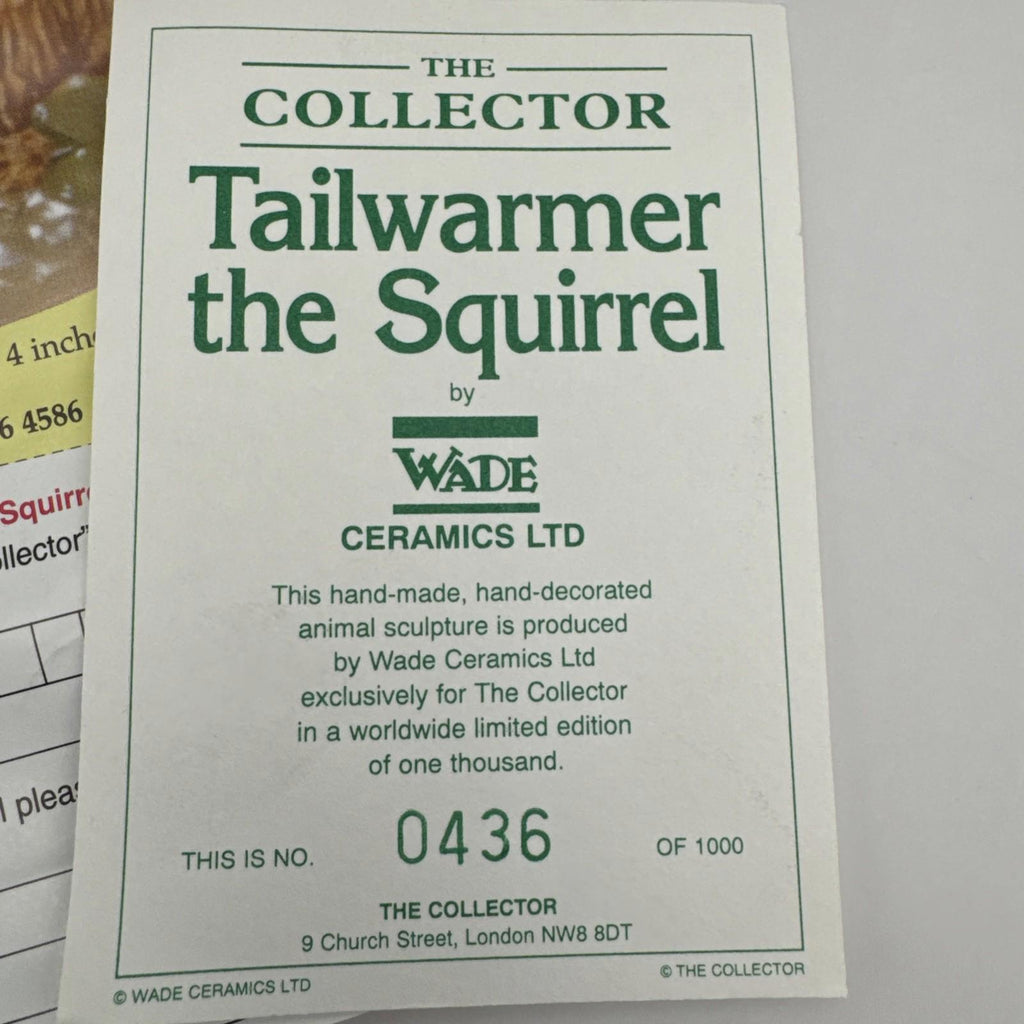 Wade Tailwarmer Squirrel In the Forest Deep Series New Boxed & With Certificate
