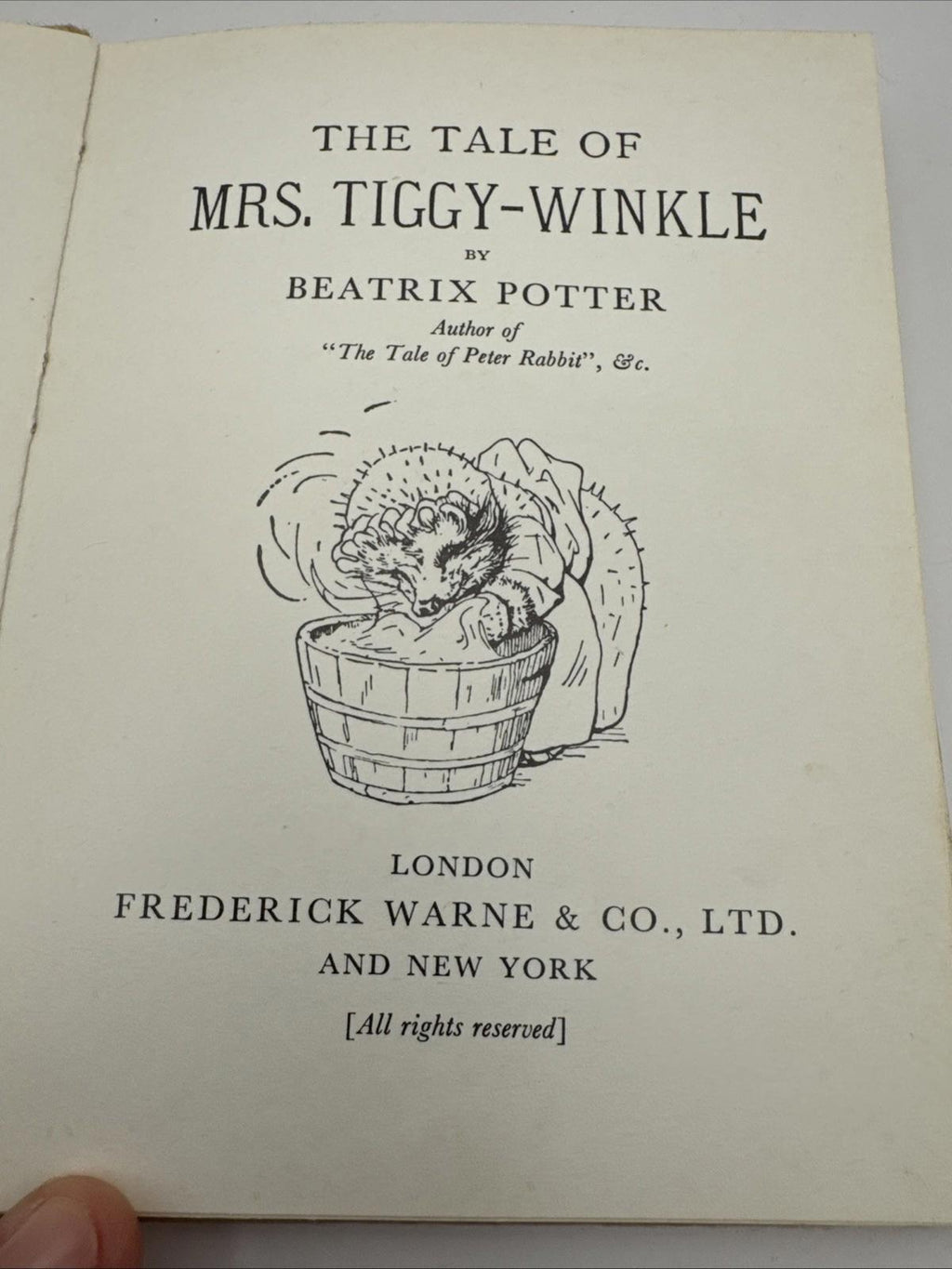 Beatrix Potter Book Bundle – Mrs. Tiggy-Winkle & Mr Jeremy Fisher 1987