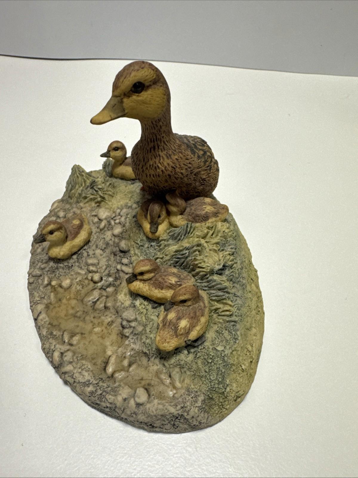 1986 Border Fine Arts "FAMILY LIFE'" Mallard Family WW17 Figurine