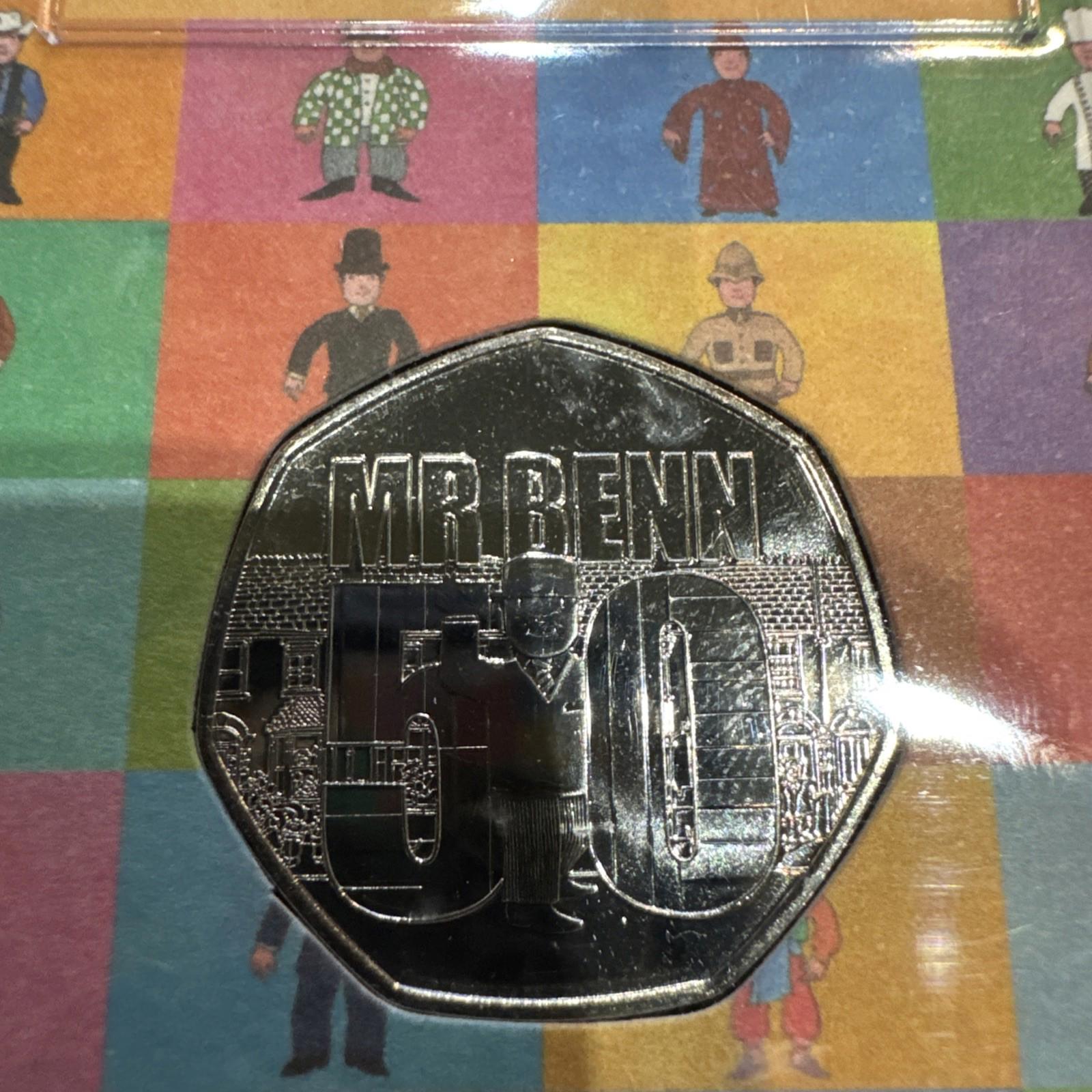Mr Benn 50p Coin 50th Anniversary Capsule 2021 Guernsey
