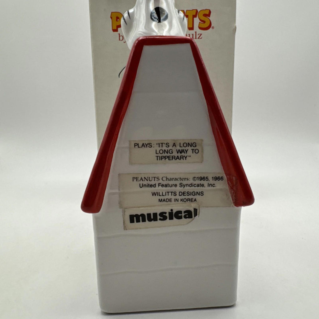 Peanuts Musical Figurine With Revolving Propeller Rare Vintage with box VGC