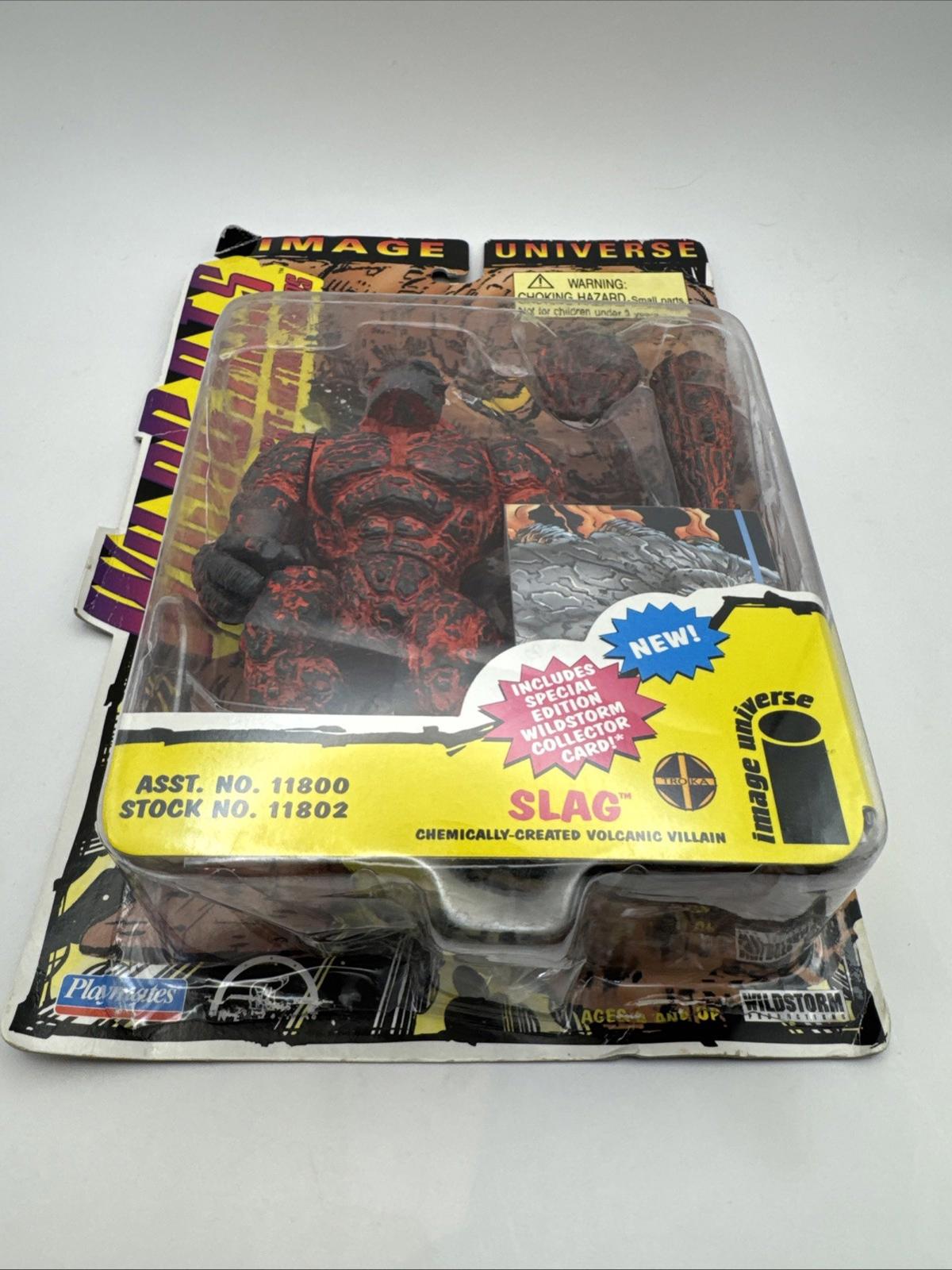 Vintage 1995 WildC.A.T.S Slag Action Figure w/ Collector Card Rare
