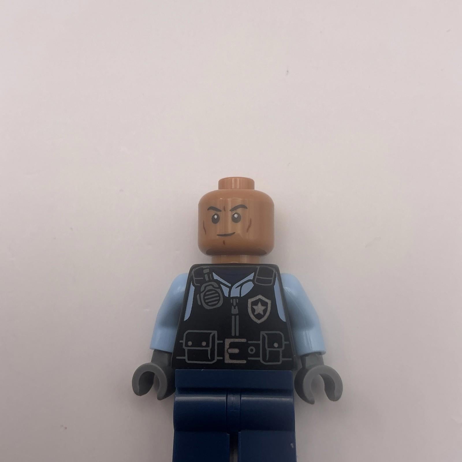Lego Mini Figure SH 1076 - Male Security Guard - New & Genuine From Set 76300
