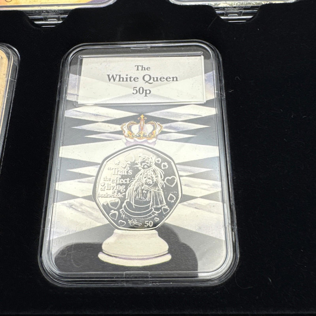 The Alice Through The Looking Glass 50p Collectors Edition Capsule Coins COA Box