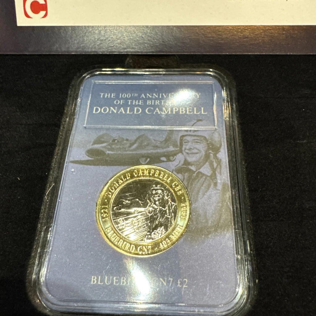 The 100th Anniversary Of Donald Campbell £2 Pair BU Coins With COA