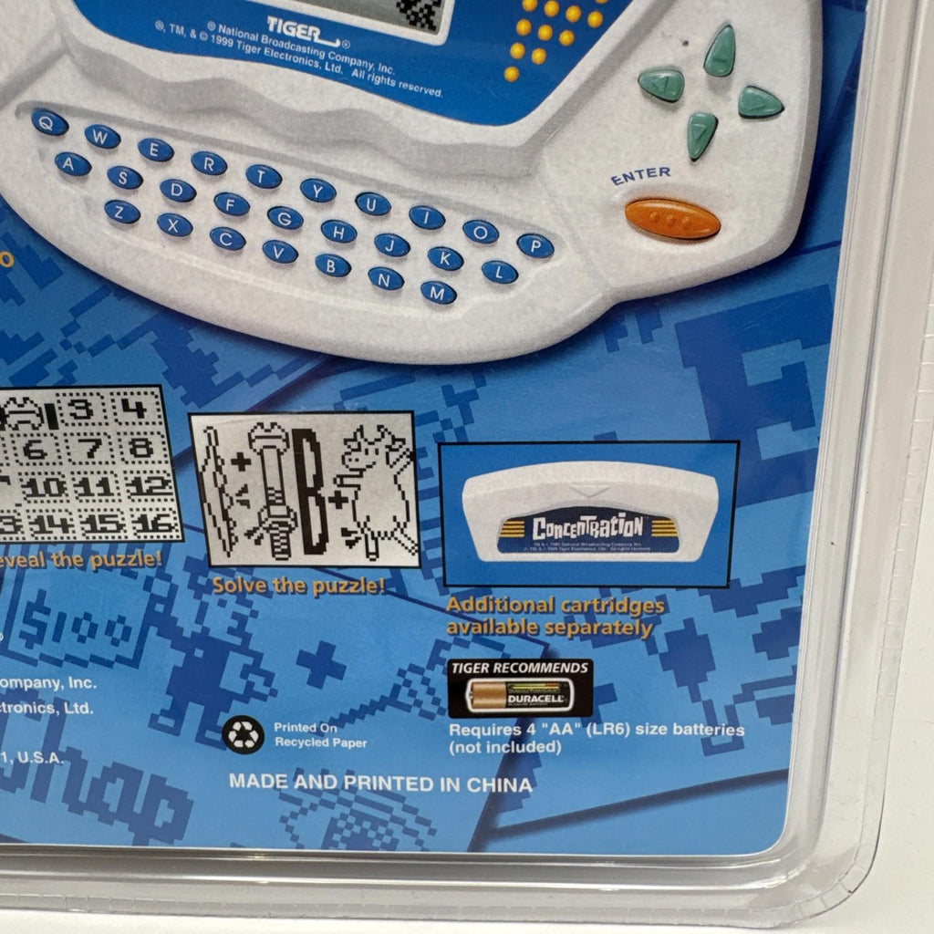 Vintage Tiger Electronic Handheld Game 'Concentation' Puzzle Game New Sealed