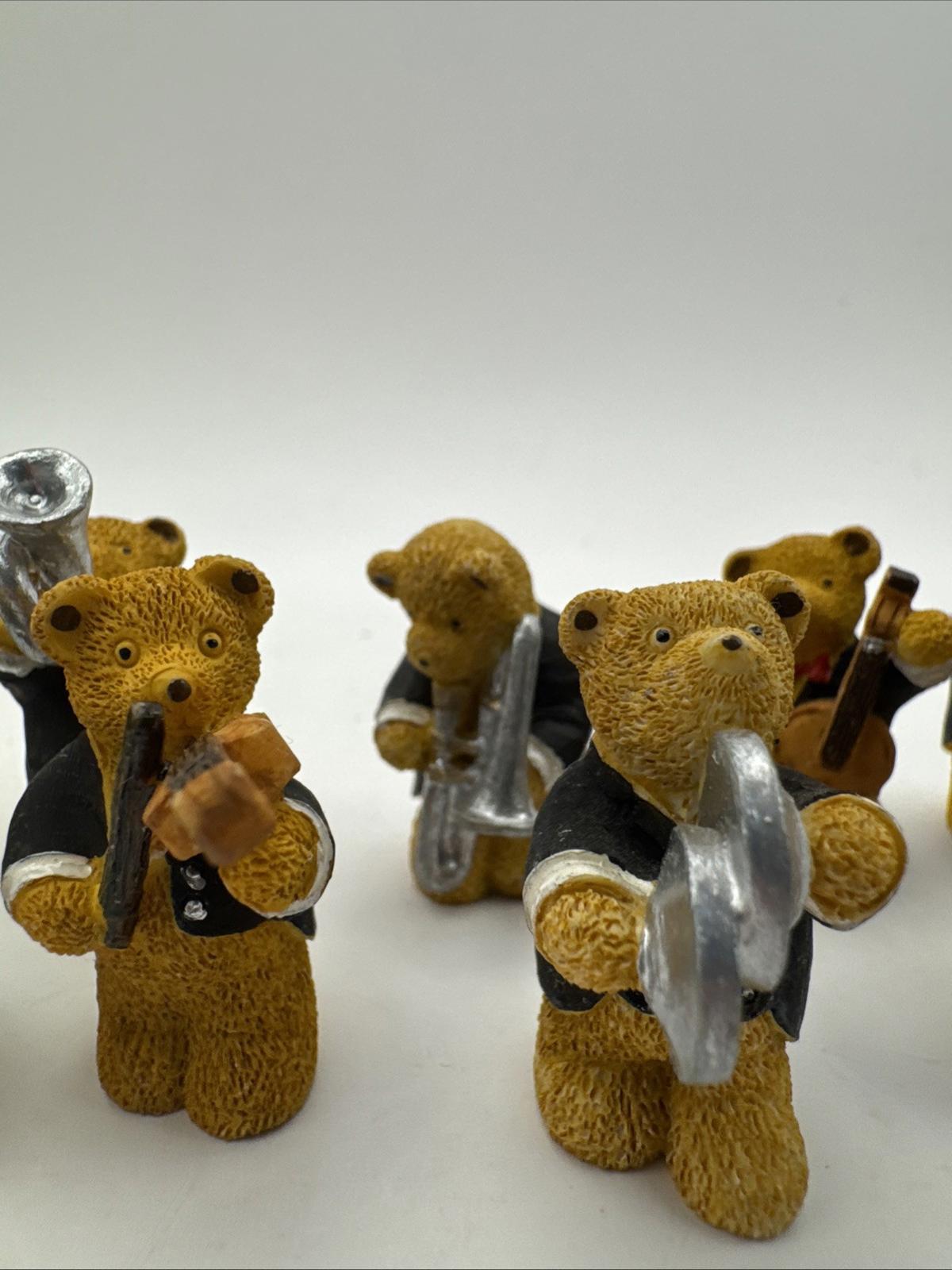 11 X Vintage R&R Hill Bears Musical Band Upcott Collection Hand Painted VGC Box5