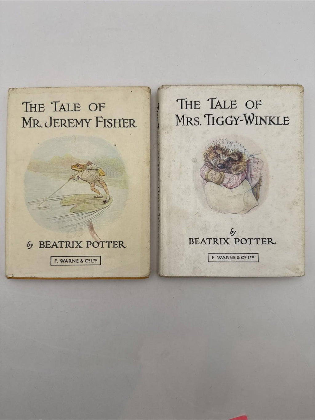 Beatrix Potter Book Bundle – Mrs. Tiggy-Winkle & Mr Jeremy Fisher 1987
