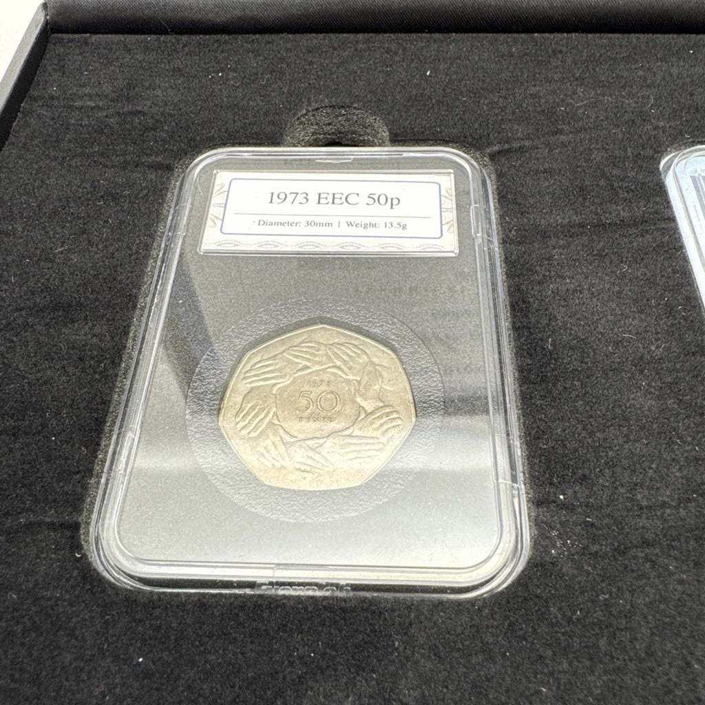 The Brexit 50p Pair Capsule Coins With COA